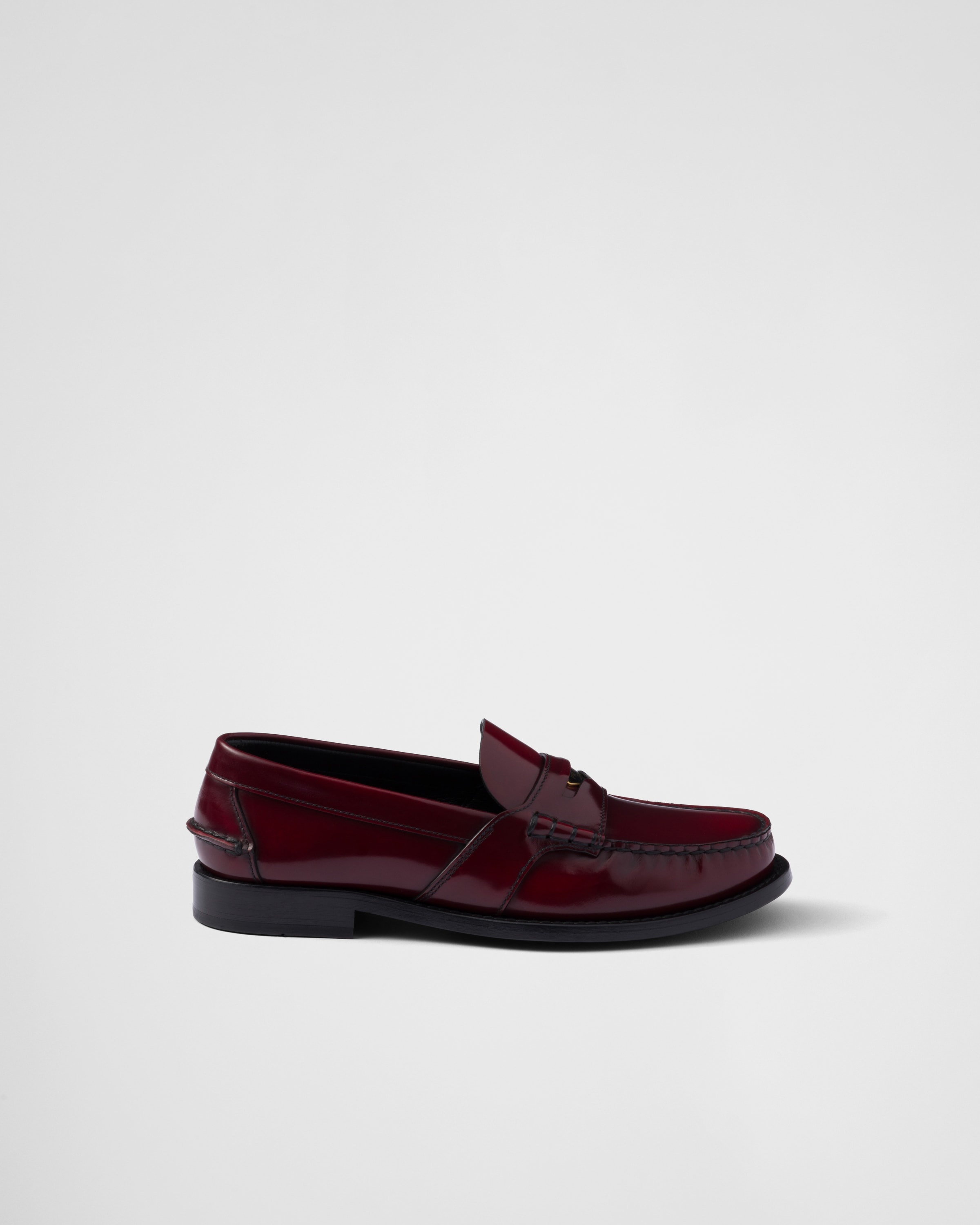 Brushed leather loafers - 2