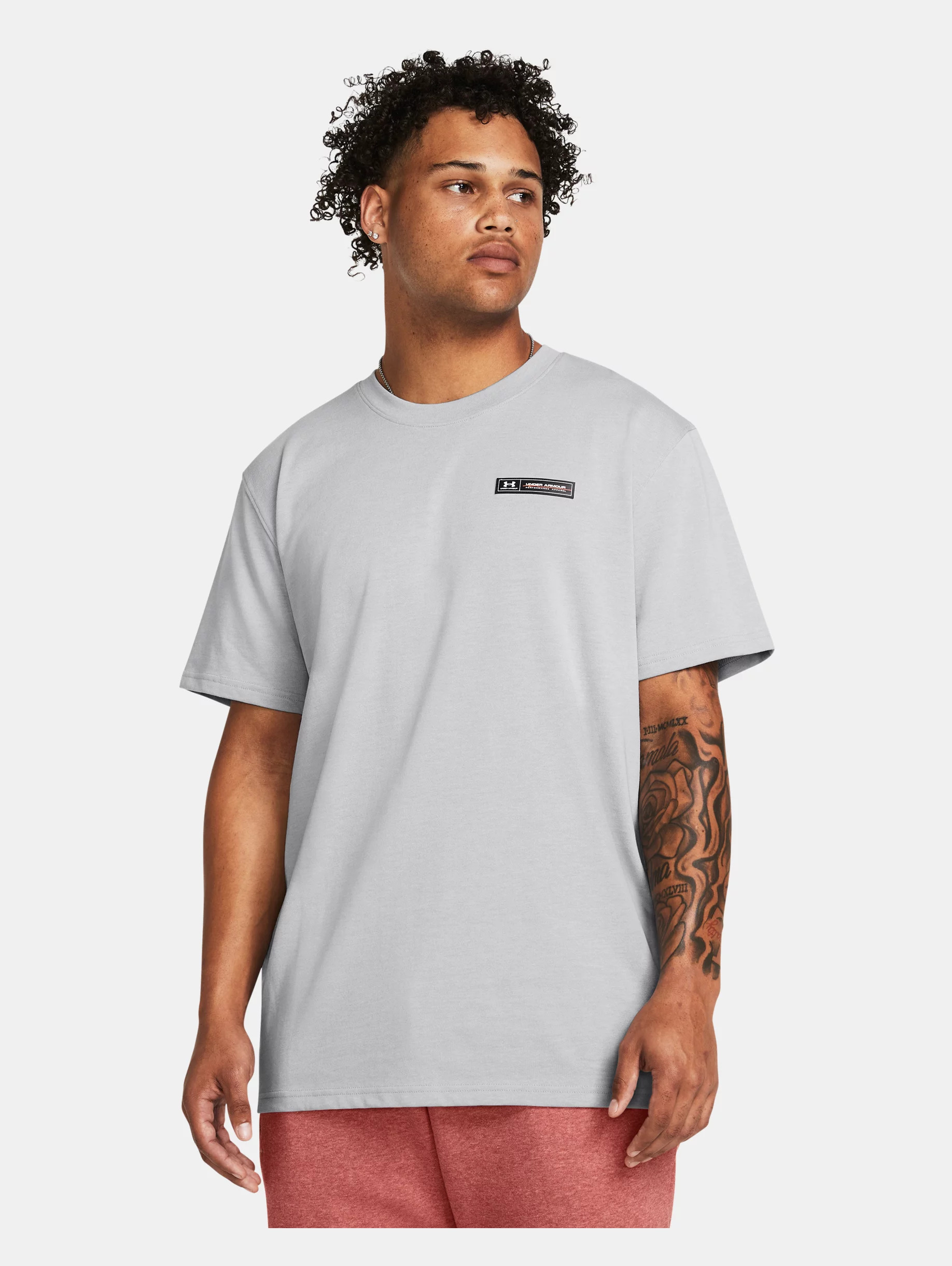 Men's UA Heavyweight Armour Label Short Sleeve - 2