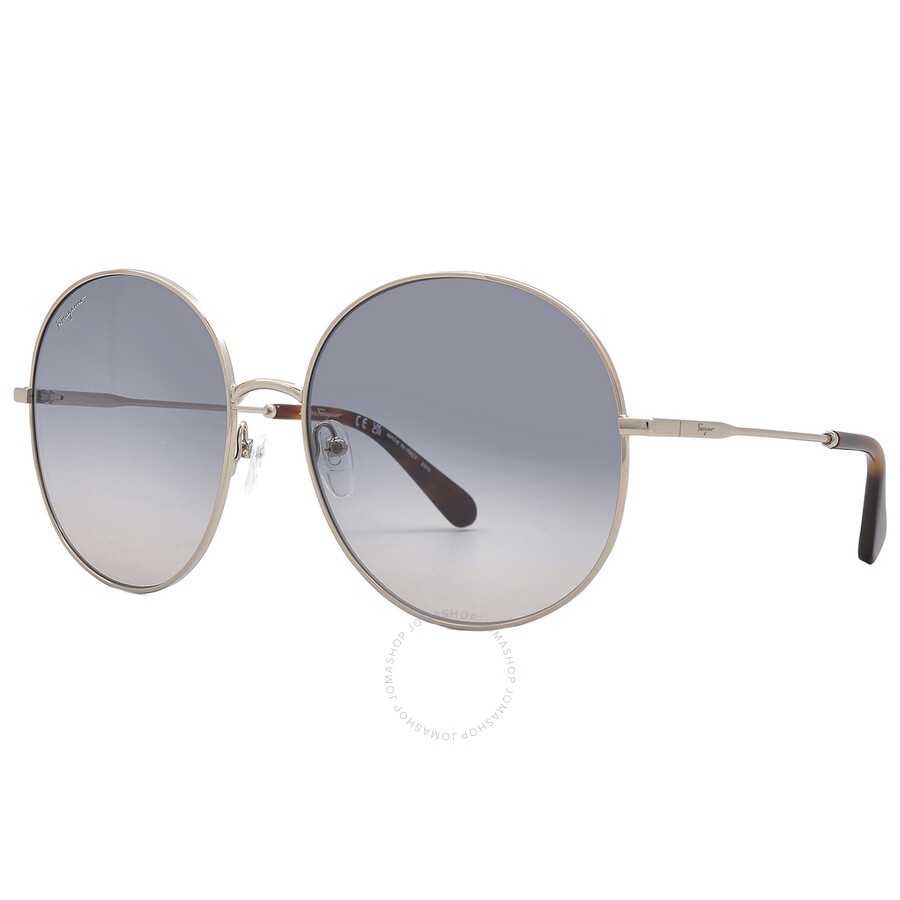 Salvatore Ferragamo Blue Gradient Round Ladies Sunglasses SF299S 688 60 - 3