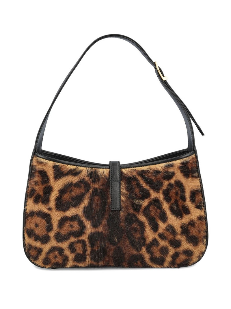 SAINT LAURENT Le 5 à 7 leopard-print clasp shoulder bag outlook