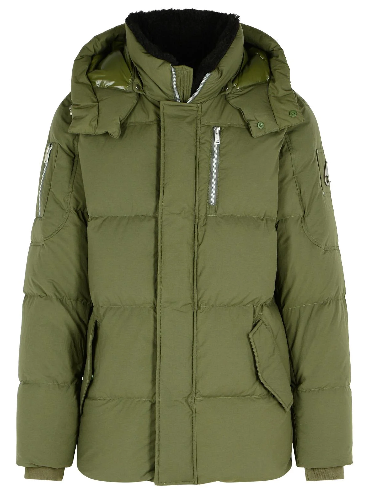 Moose Knuckles 'Everest 3Q' Nylon And Green Cotton Down Jacket Men - 1