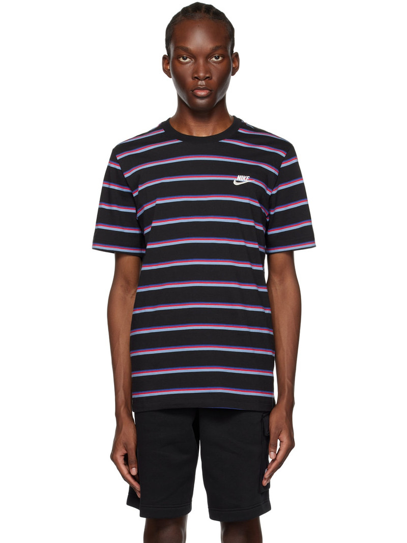 Black Striped T-Shirt - 1