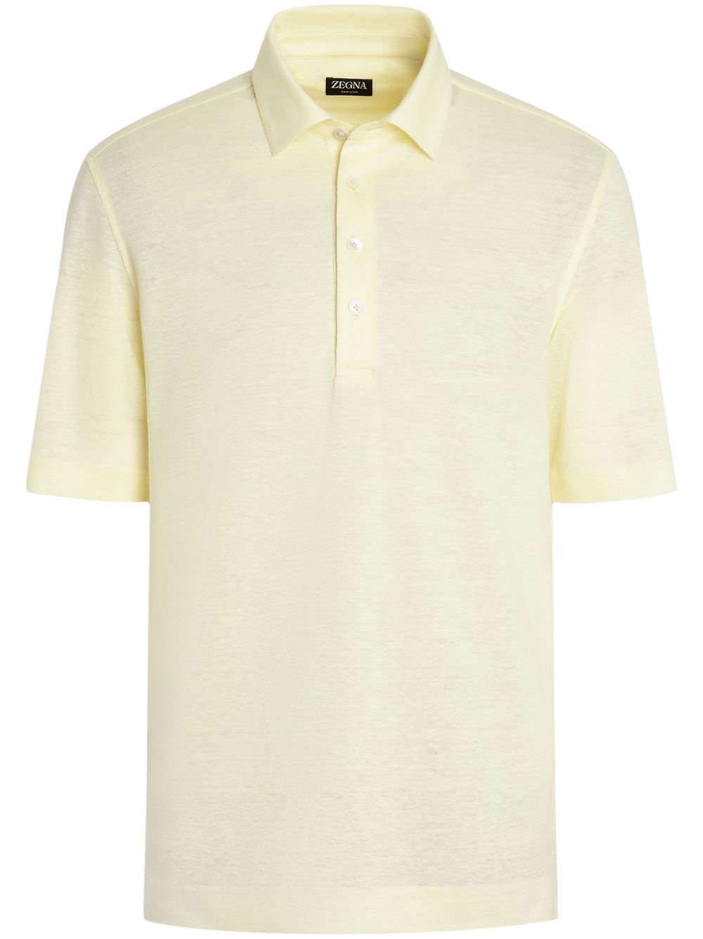 linen polo shirt - 1