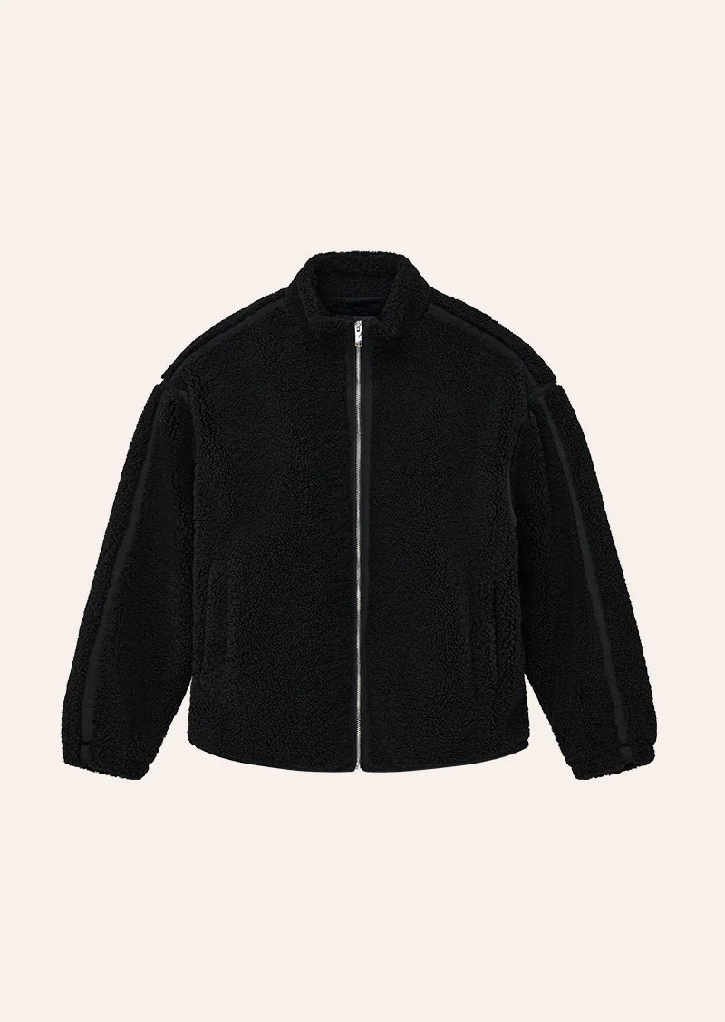 SURGE TEDDY JACKET IN BLACK - 1