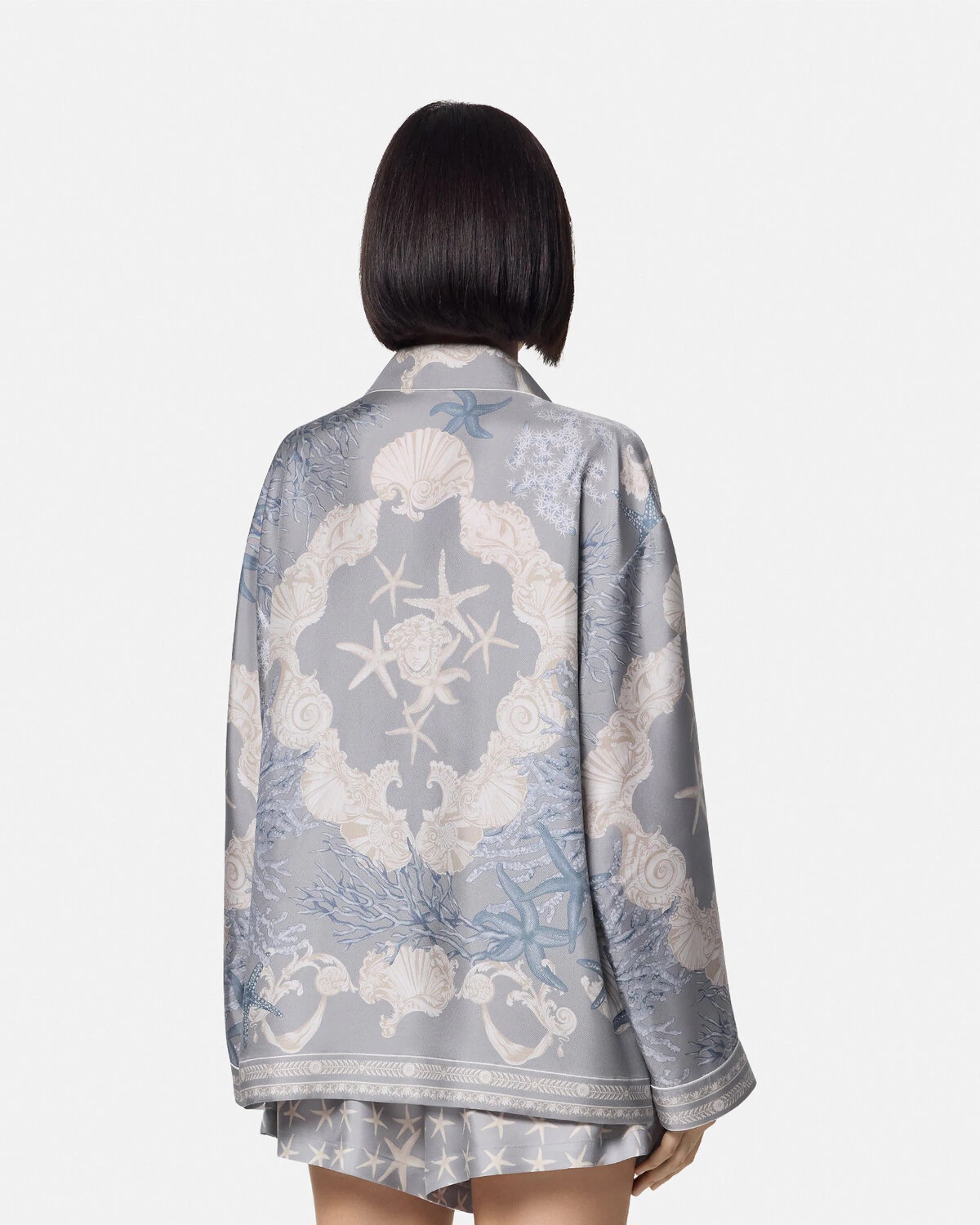 Barocco Sea Oversized Silk Shirt - 5