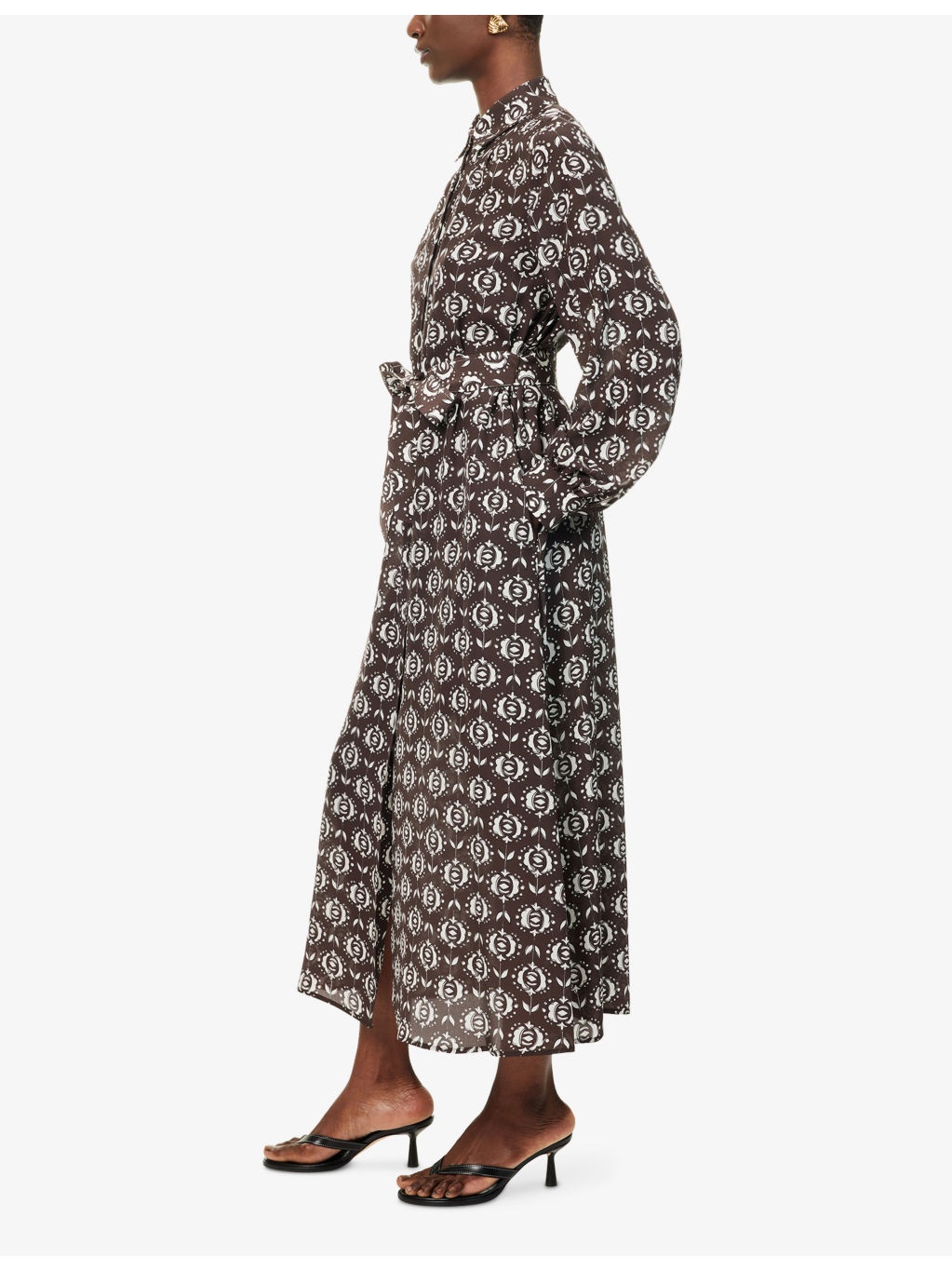 Narvel Belted Silk Midi Dress - 3