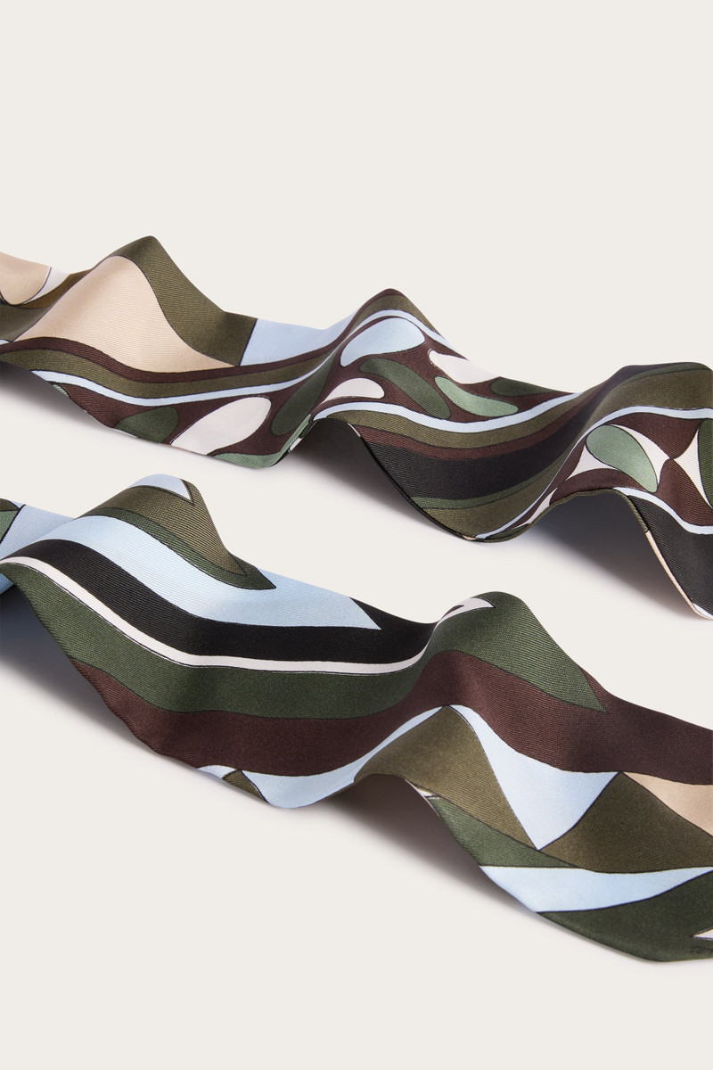 MANUBA PRINT SILK BANDANA HAT 4