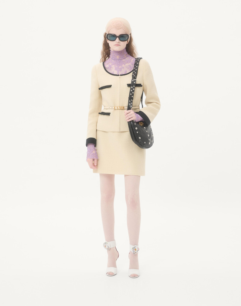 Valentino PLAIN WOOL TWEED SKIRT outlook