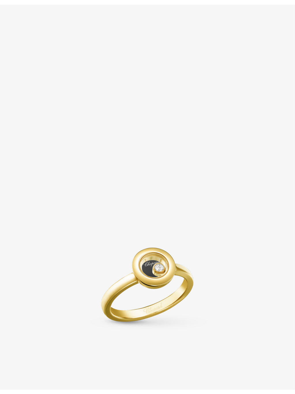 Happy Diamonds 18ct yellow-gold and 0.05ct diamond ring - 3