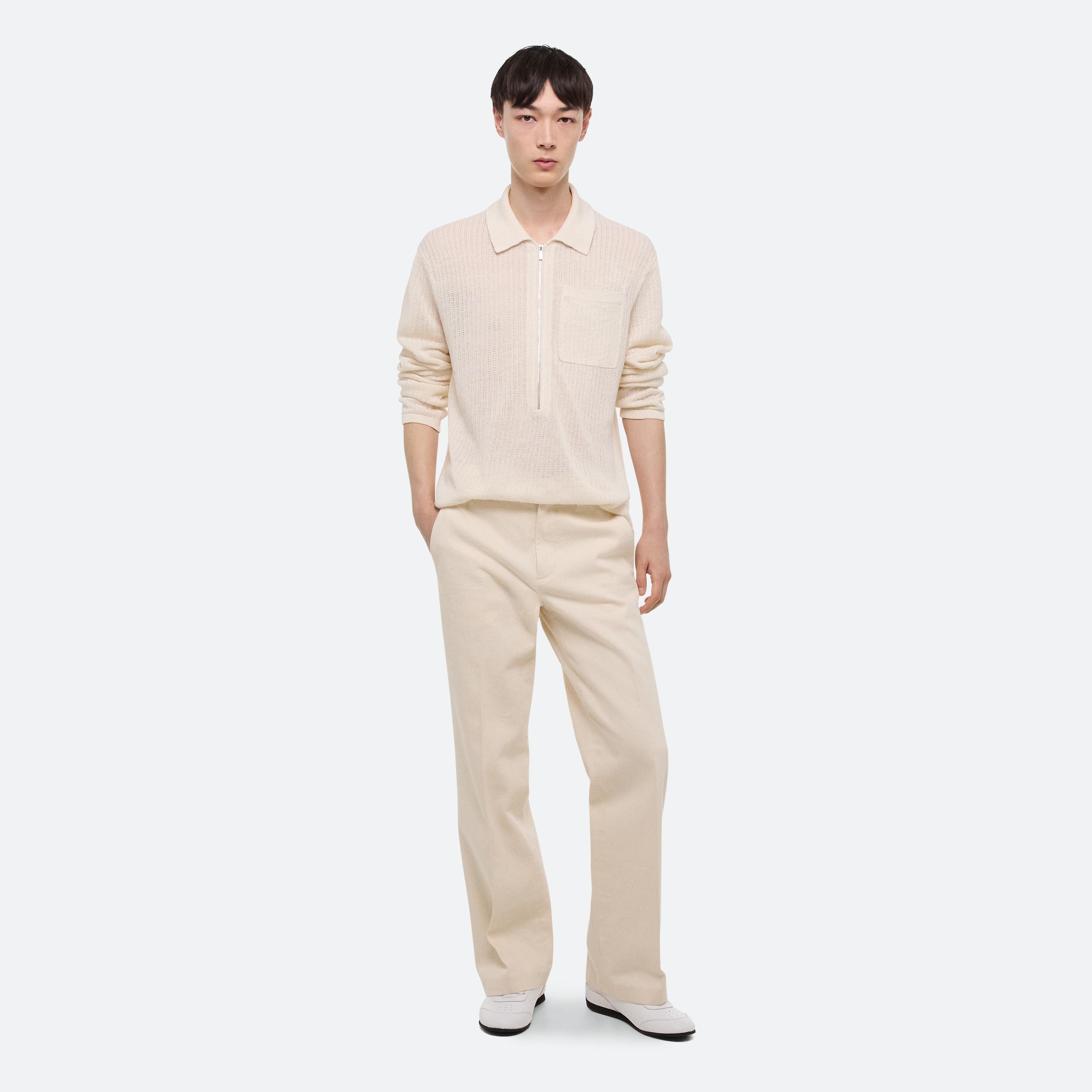 LONGSLEEVE ZIP POLO - 2