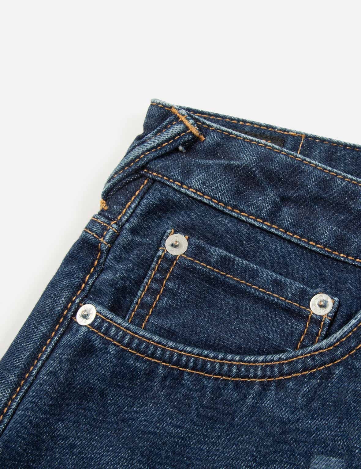 PIXEL SEAGULL EMBROIDERY AND PRINT REGULAR FIT DENIM SKIRT - 7
