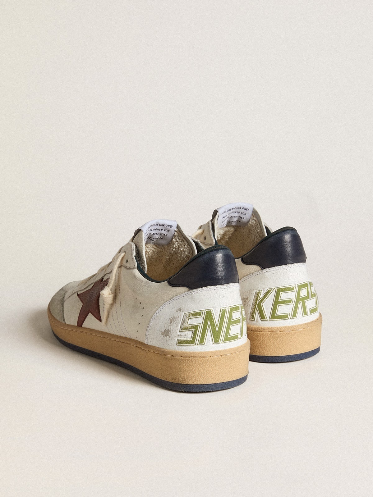 Ball Star in nappa with brown nubuck star and nappa heel tab - 4