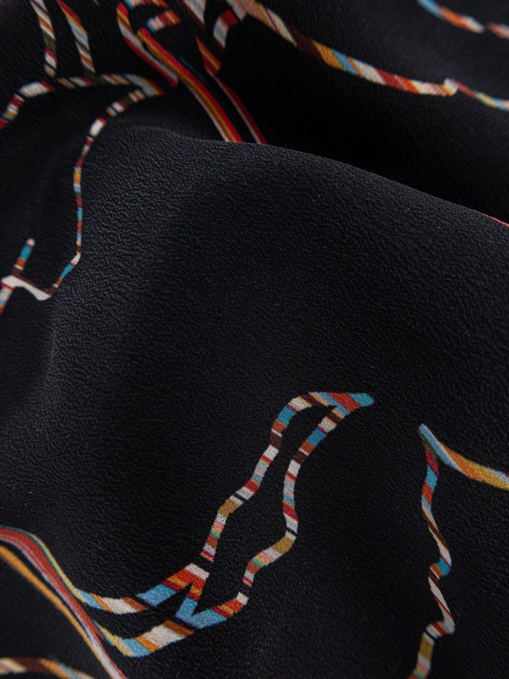 Magnolia-print silk scarf - 2