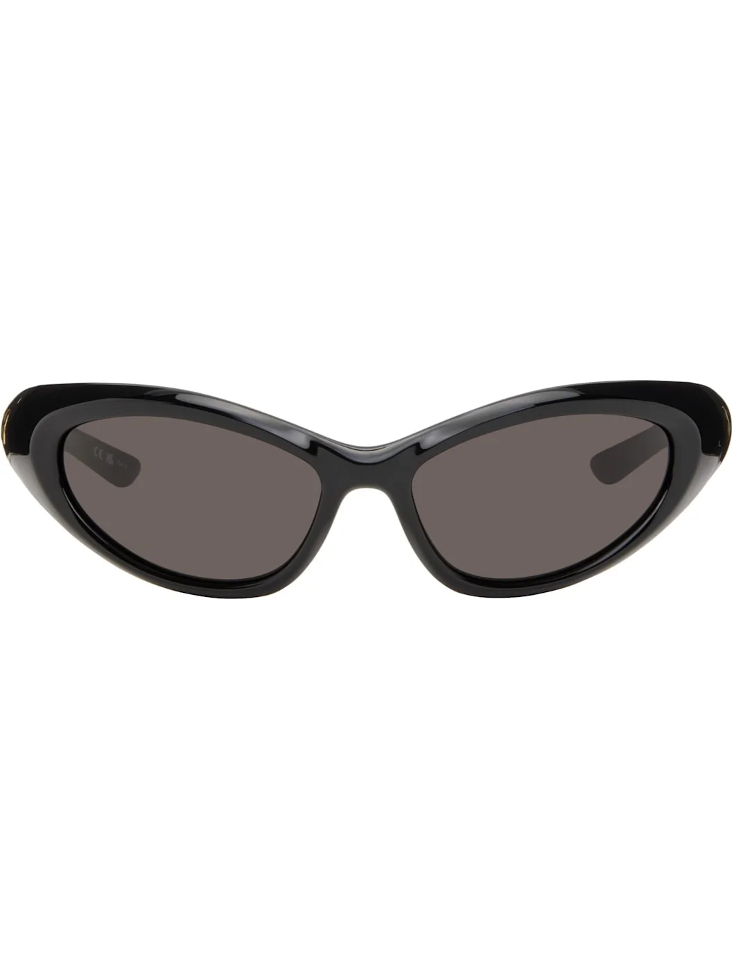 Black Sporty B Round AF Sunglasses - 1