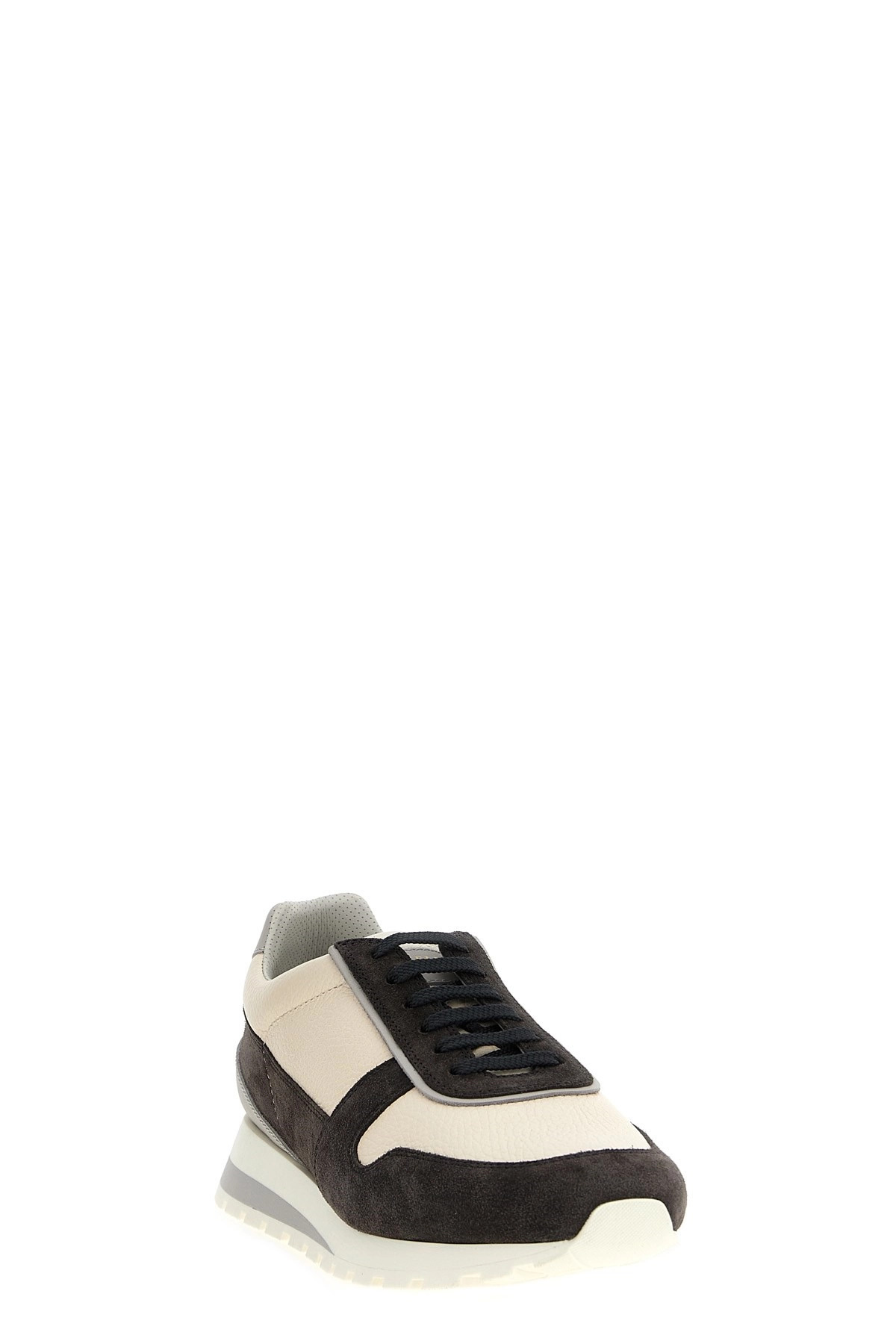 Leather suede sneakers - 2