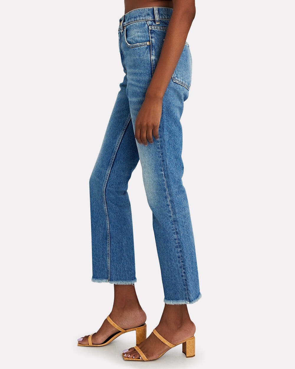 High-Rise Cropped Flare Jeans - 4