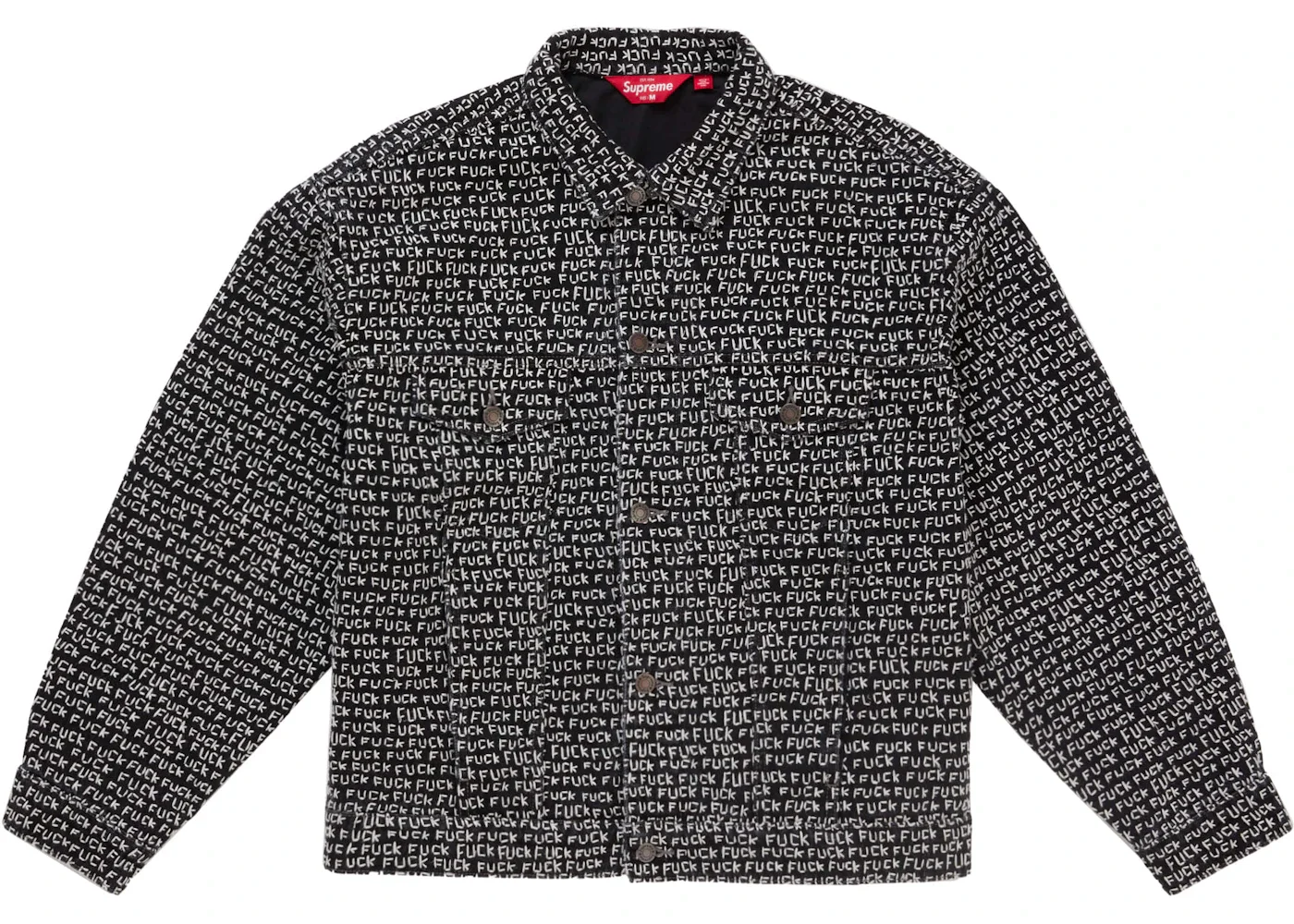 Supreme Supreme Fuck Stitch Denim Trucker Jacket Black - SS25J75