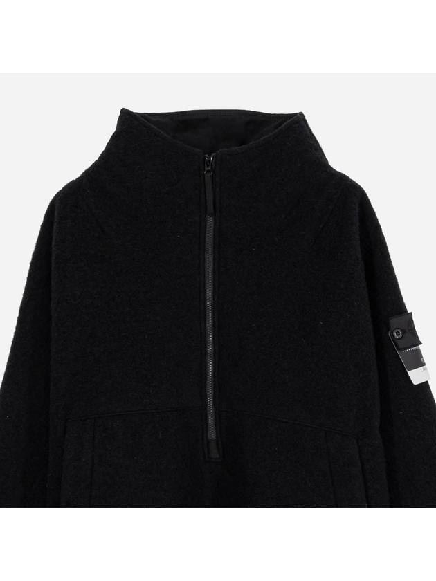 Logo Patch Pocket Anorak Black - 3