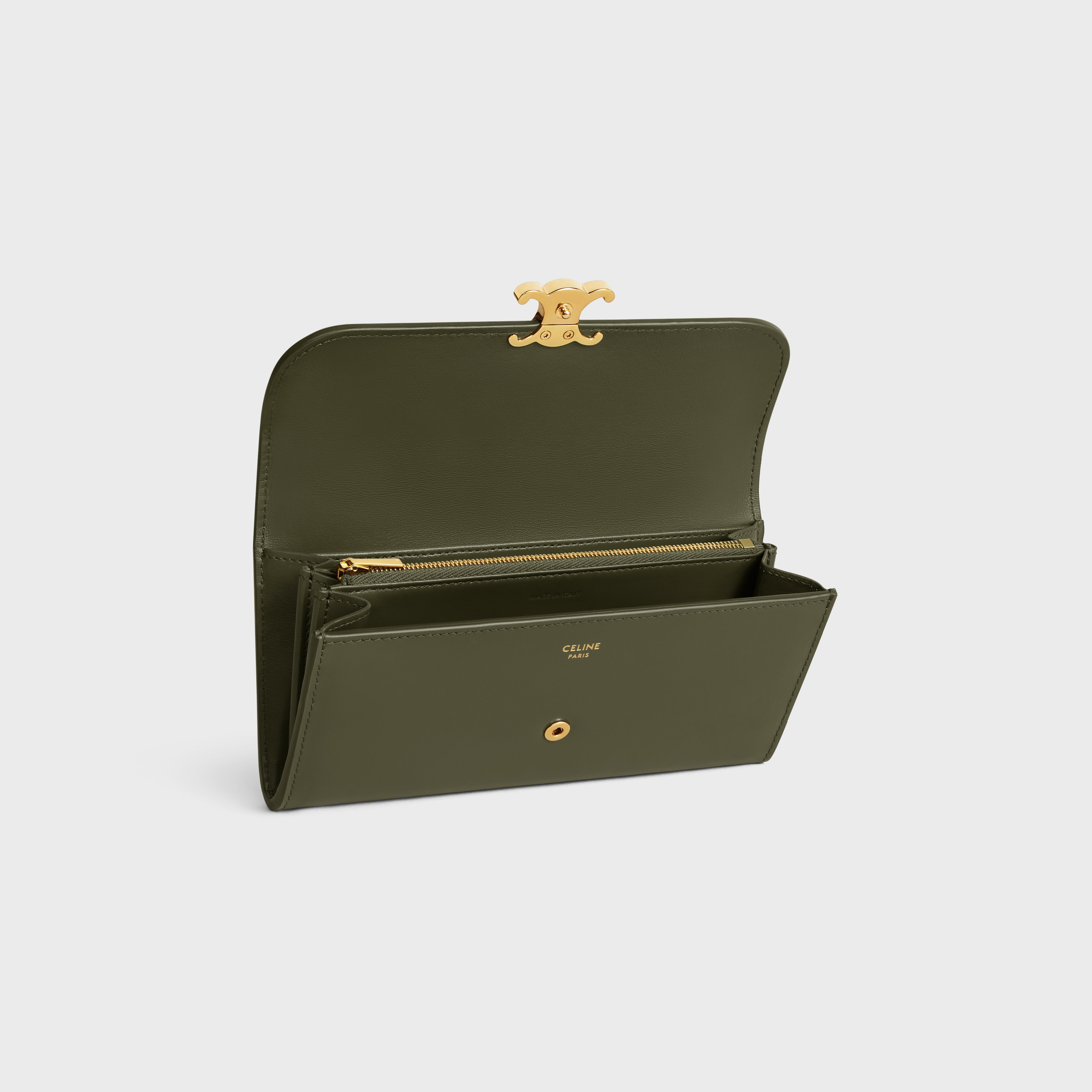 LARGE WALLET TRIOMPHE in Shiny calfskin - 4
