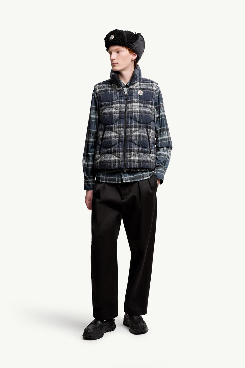 Moncler Sfakia Geometric-Quilted Wool Down Vest outlook