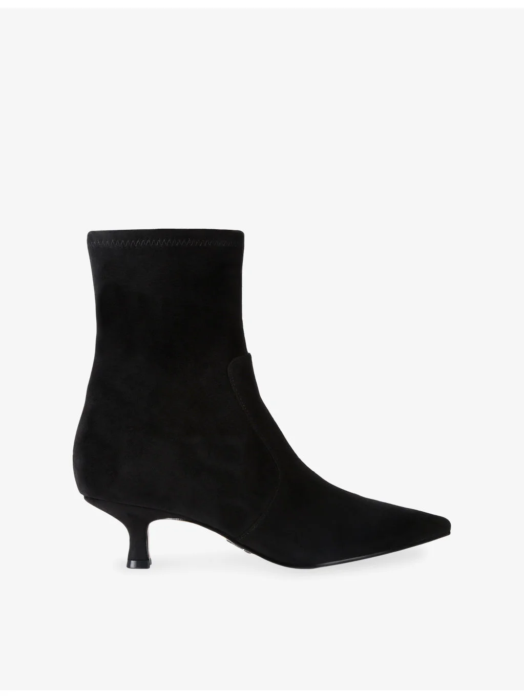 Checklist Faux-Suede Heeled Ankle Boots - 1