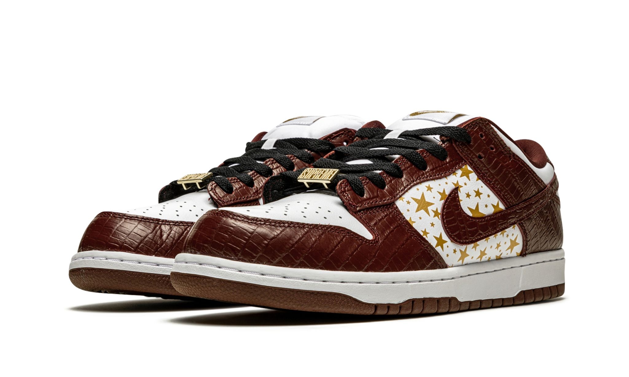 SB Dunk Low "Supreme - Stars - Barkroot Brown" - 2