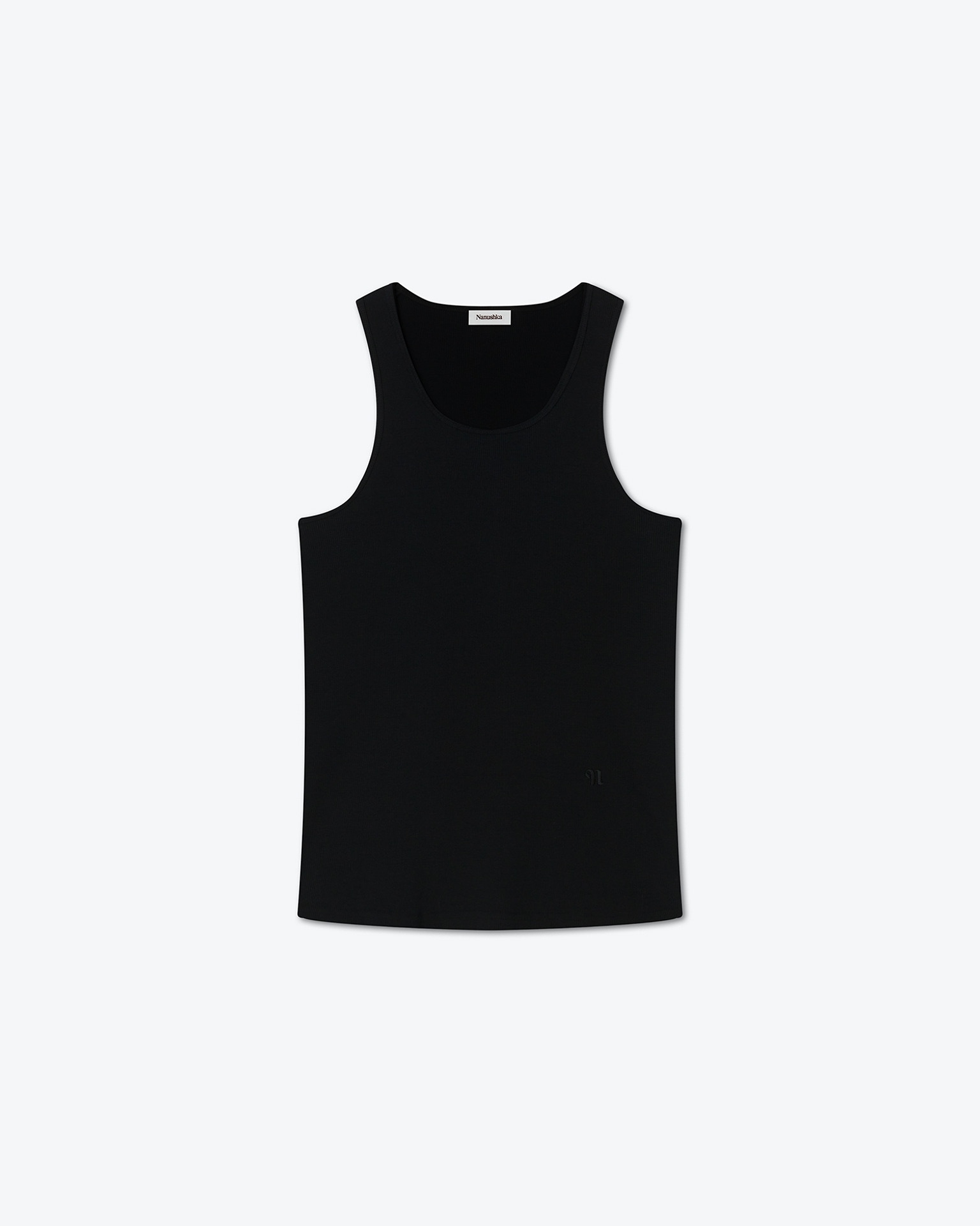 KORBEN - Ribbed cotton-jersey top - Black - 1