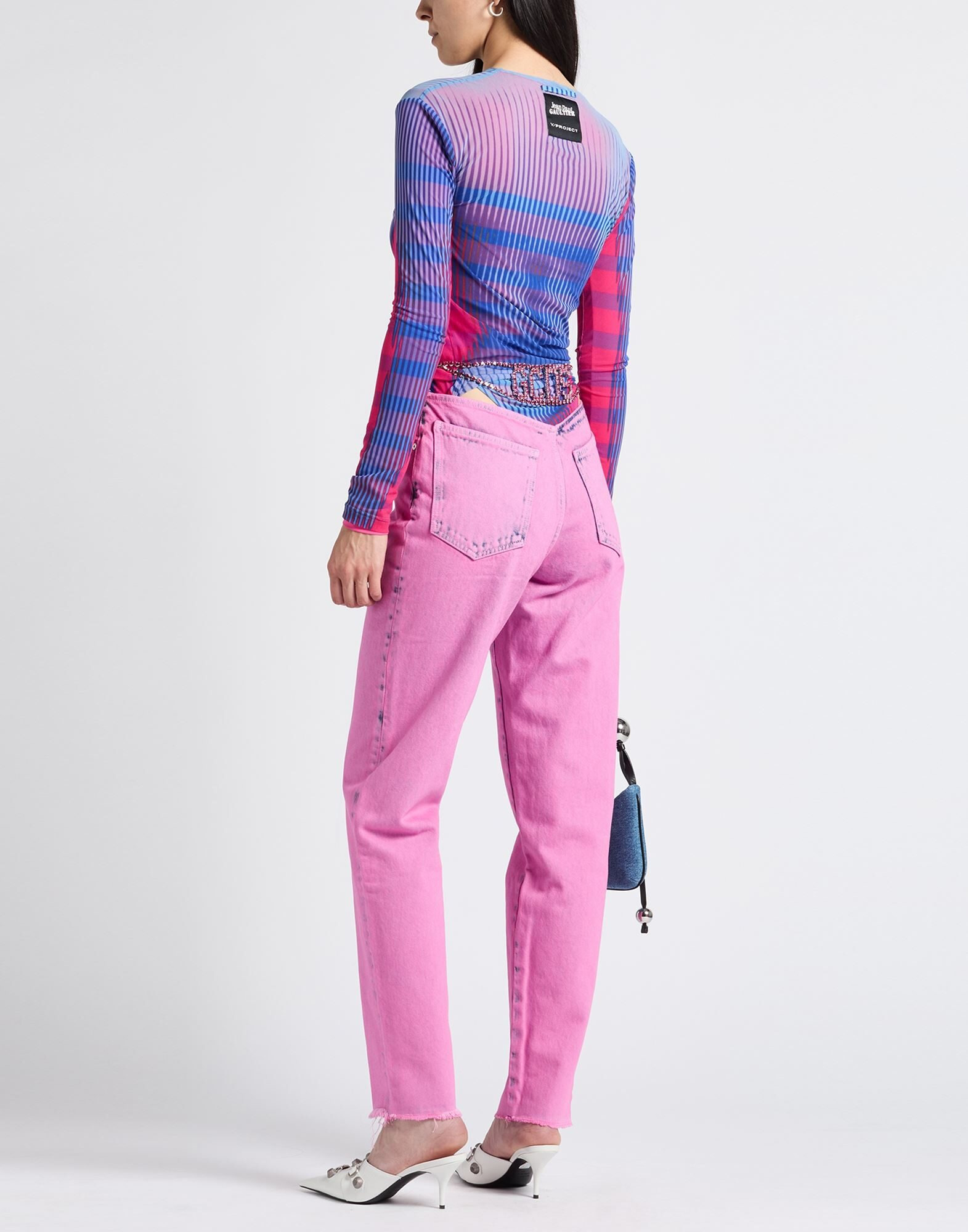 Pink Women's Denim Pants - 3