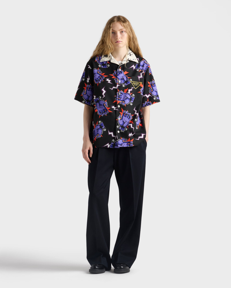 Timecapsule printed cotton shirt 3