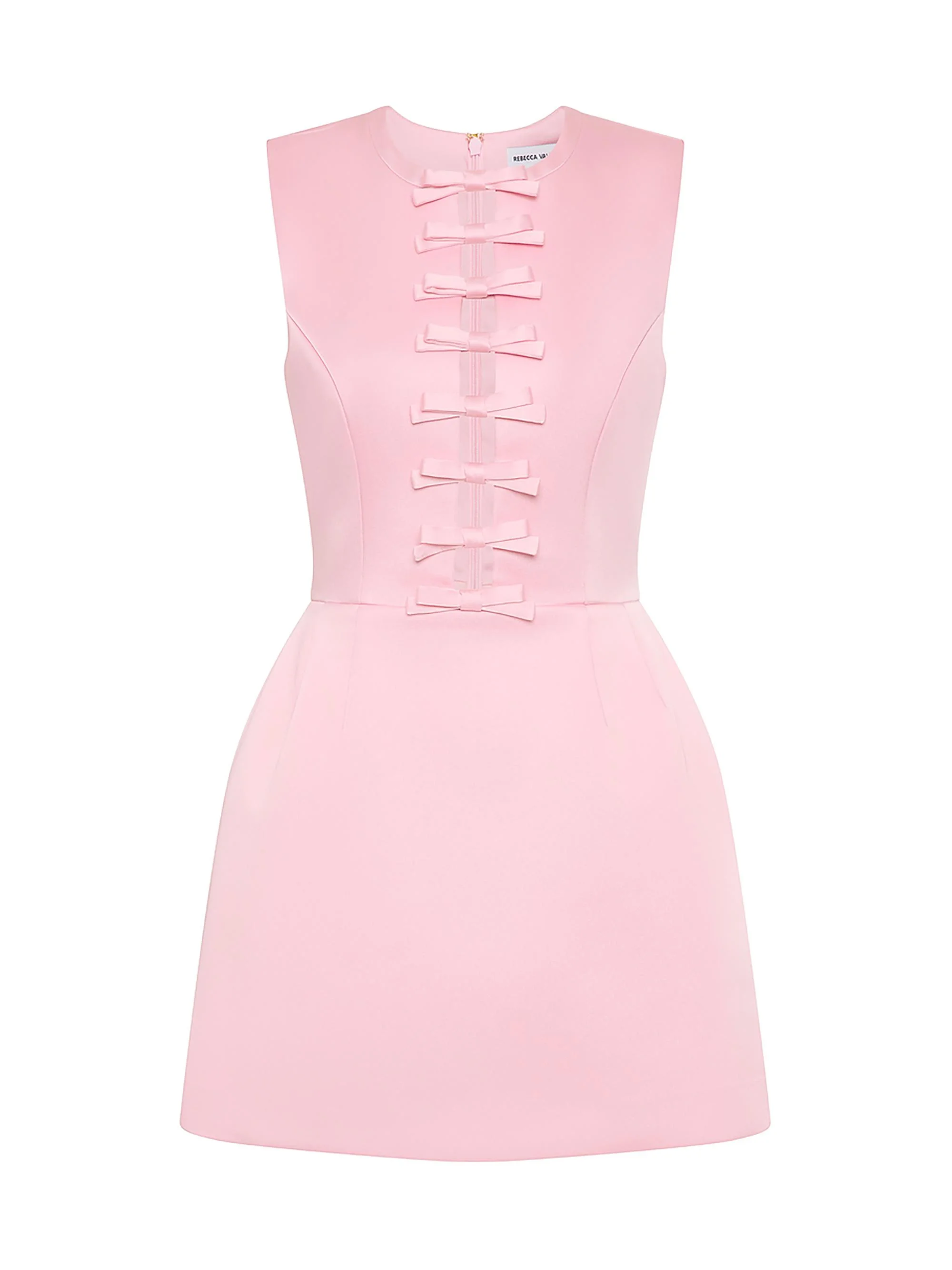 Women's Aymee Bow Minidress - Soft Pink - 1