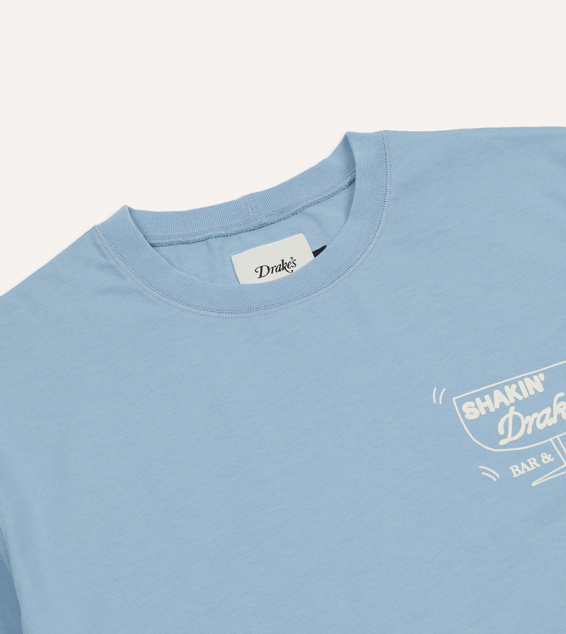 Blue ‘Shuck’ Print Short-Sleeve Hiking T-Shirt 4