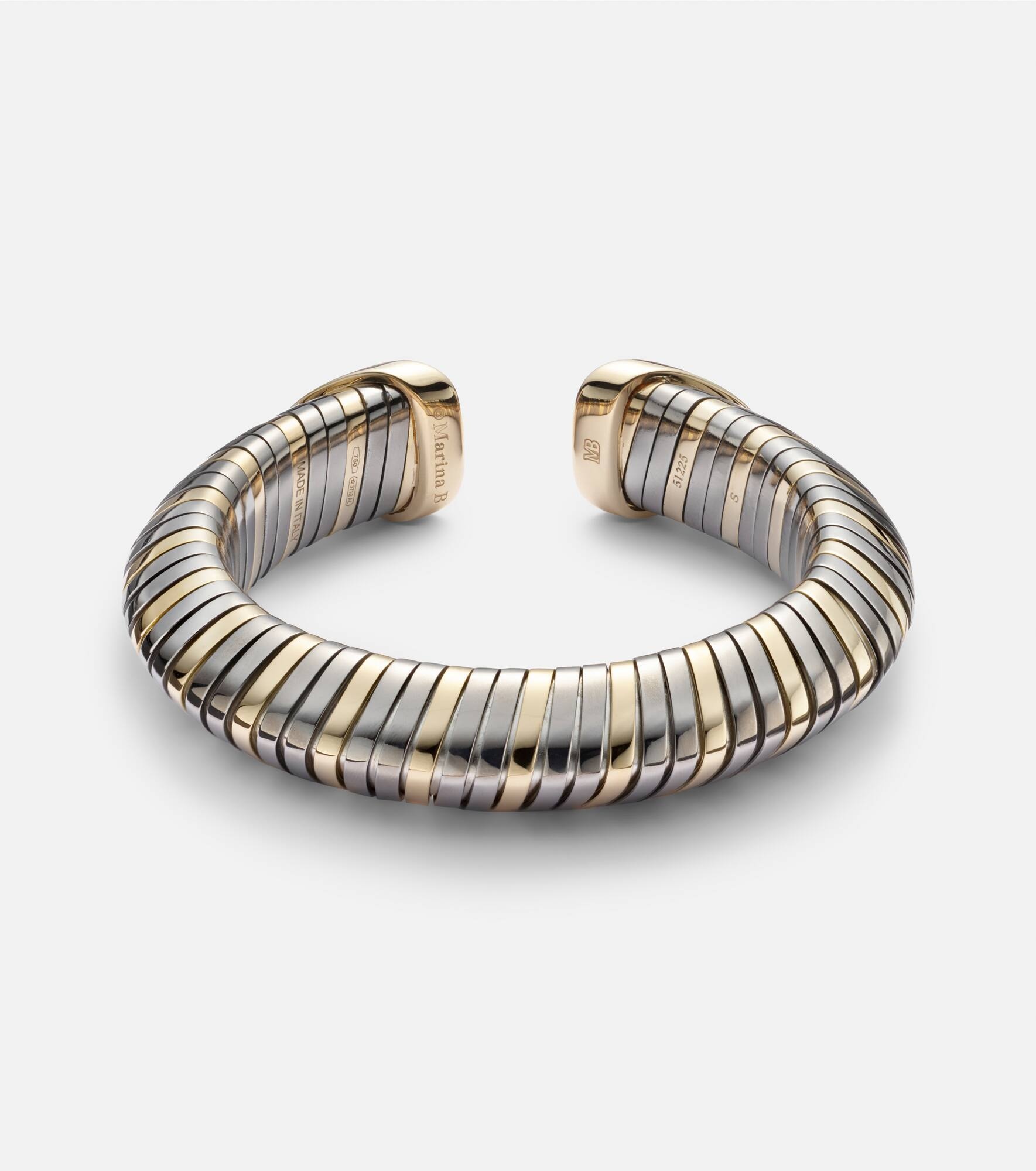 Trisola 18kt gold bracelet with diamonds - 4