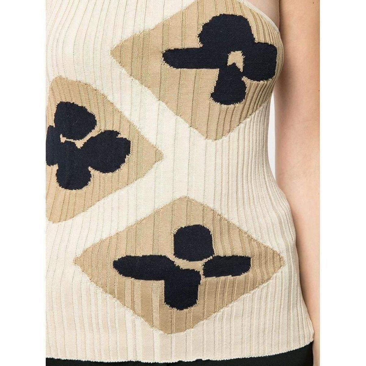 Rib Knit One Shoulder La Maille Caldu Top - 5