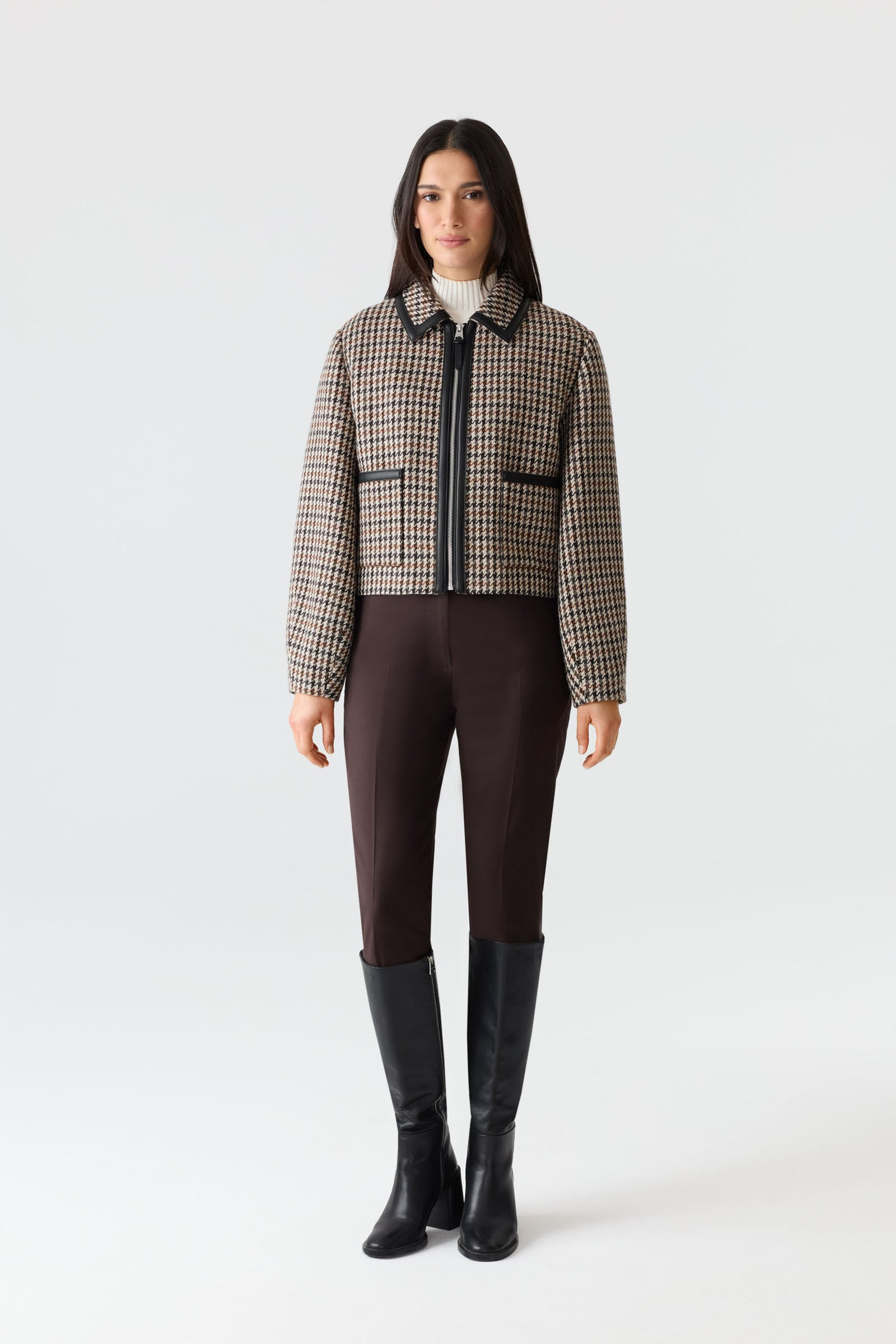 SOLANA-HT Heritage Plaid Short Jacket - 2
