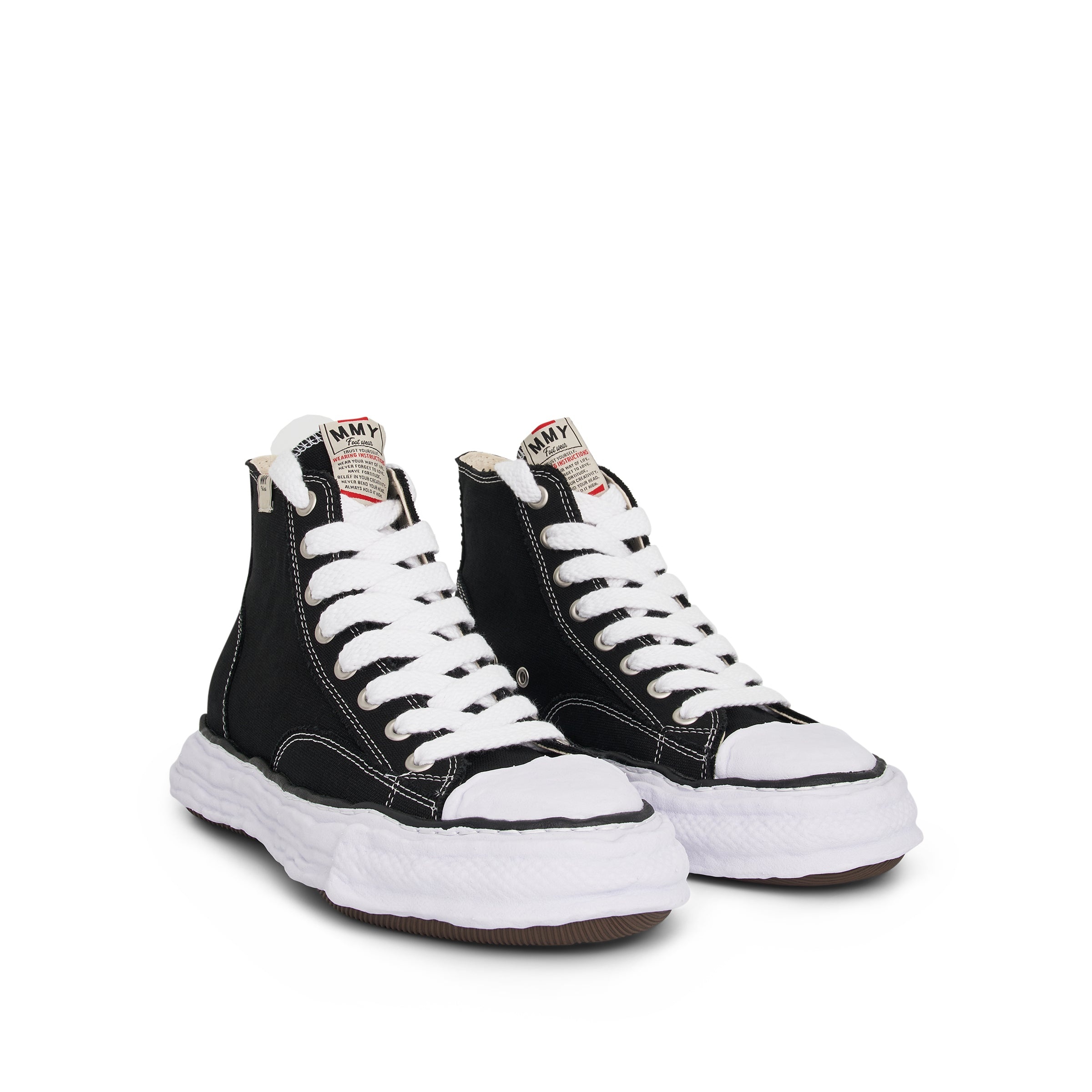 Peterson 23 OG High Top Sneaker in Black/White - 2