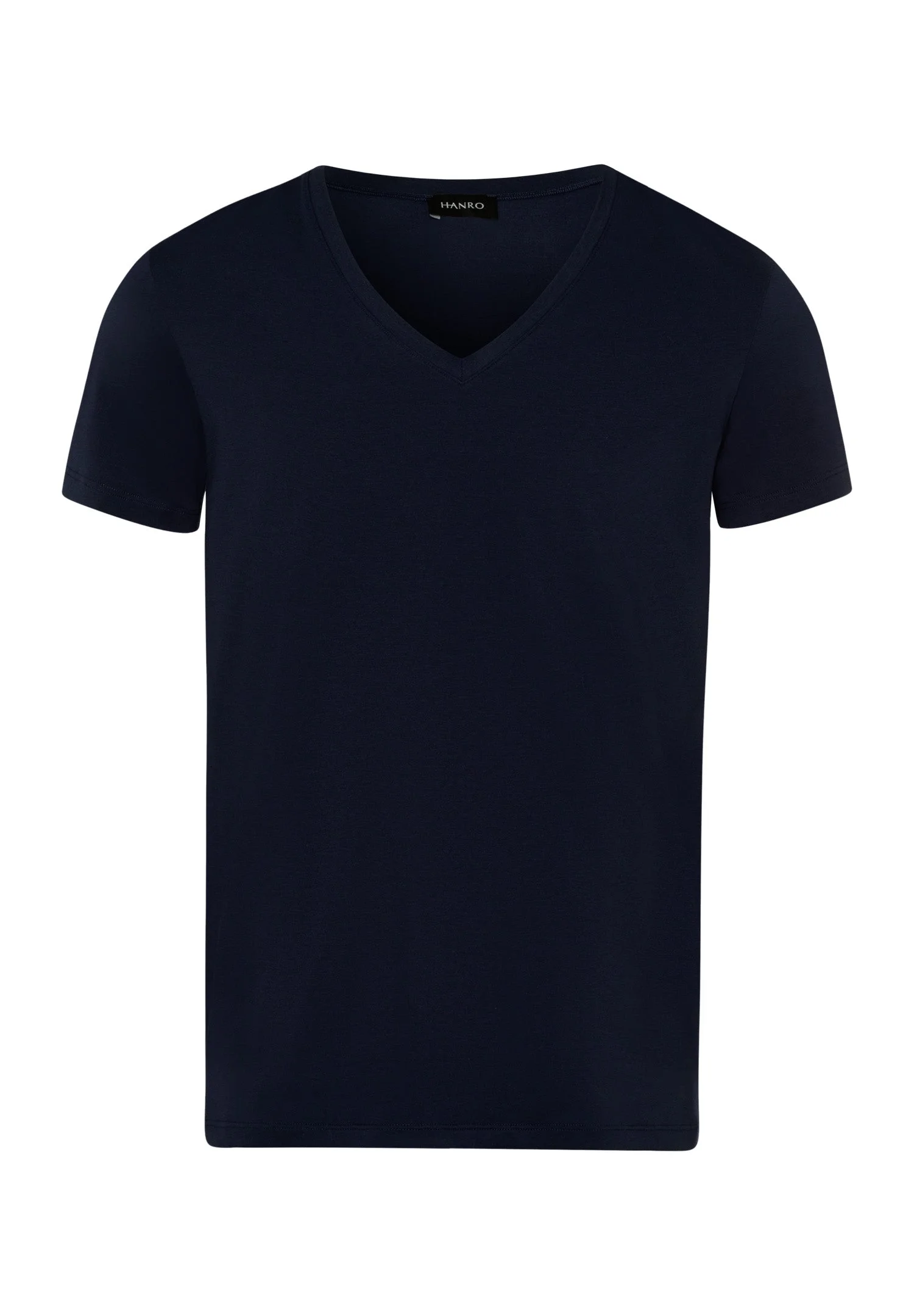 Cotton Superior Fitted V-Neck Cotton T-Shirt - 1