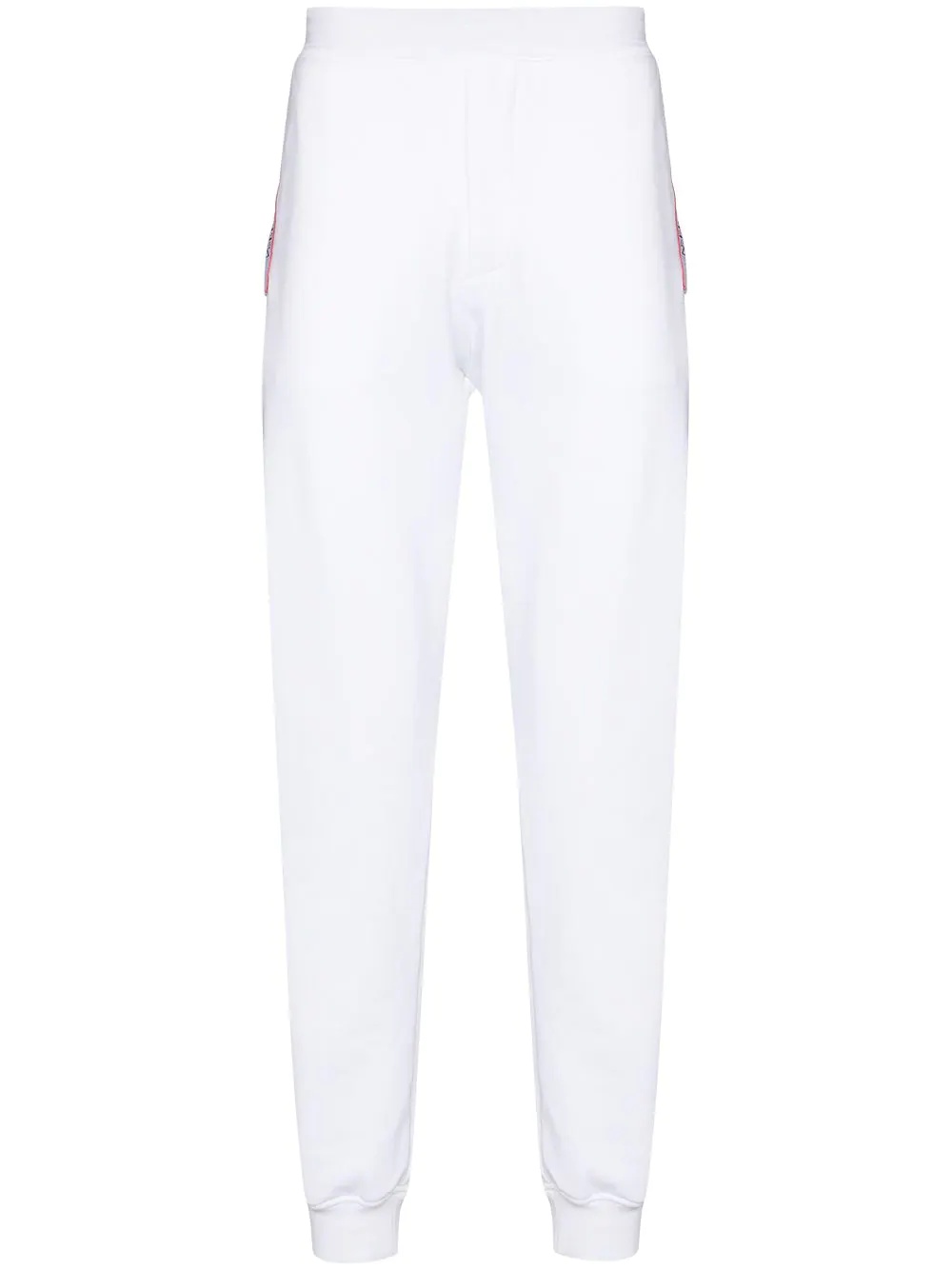 logo tape tapered track pants - 1