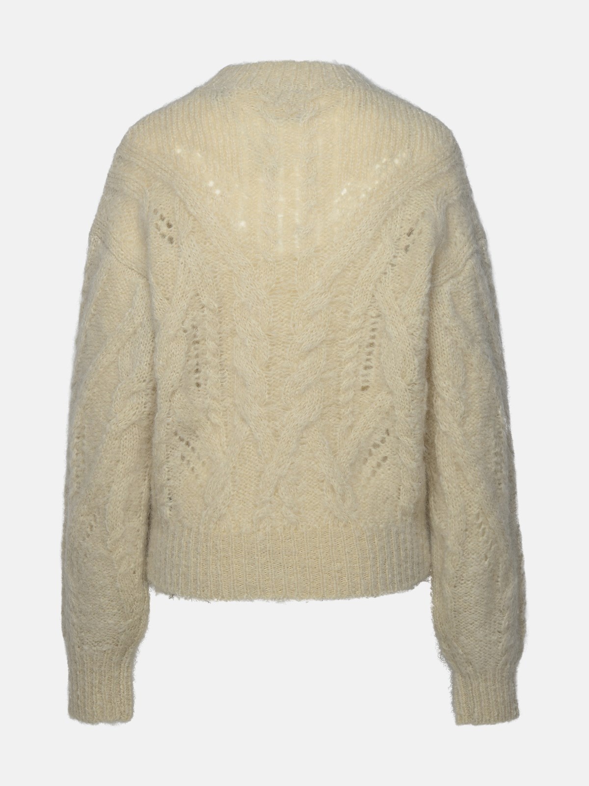 'ELINE' BEIGE MOHAIR BLEND SWEATER - 3