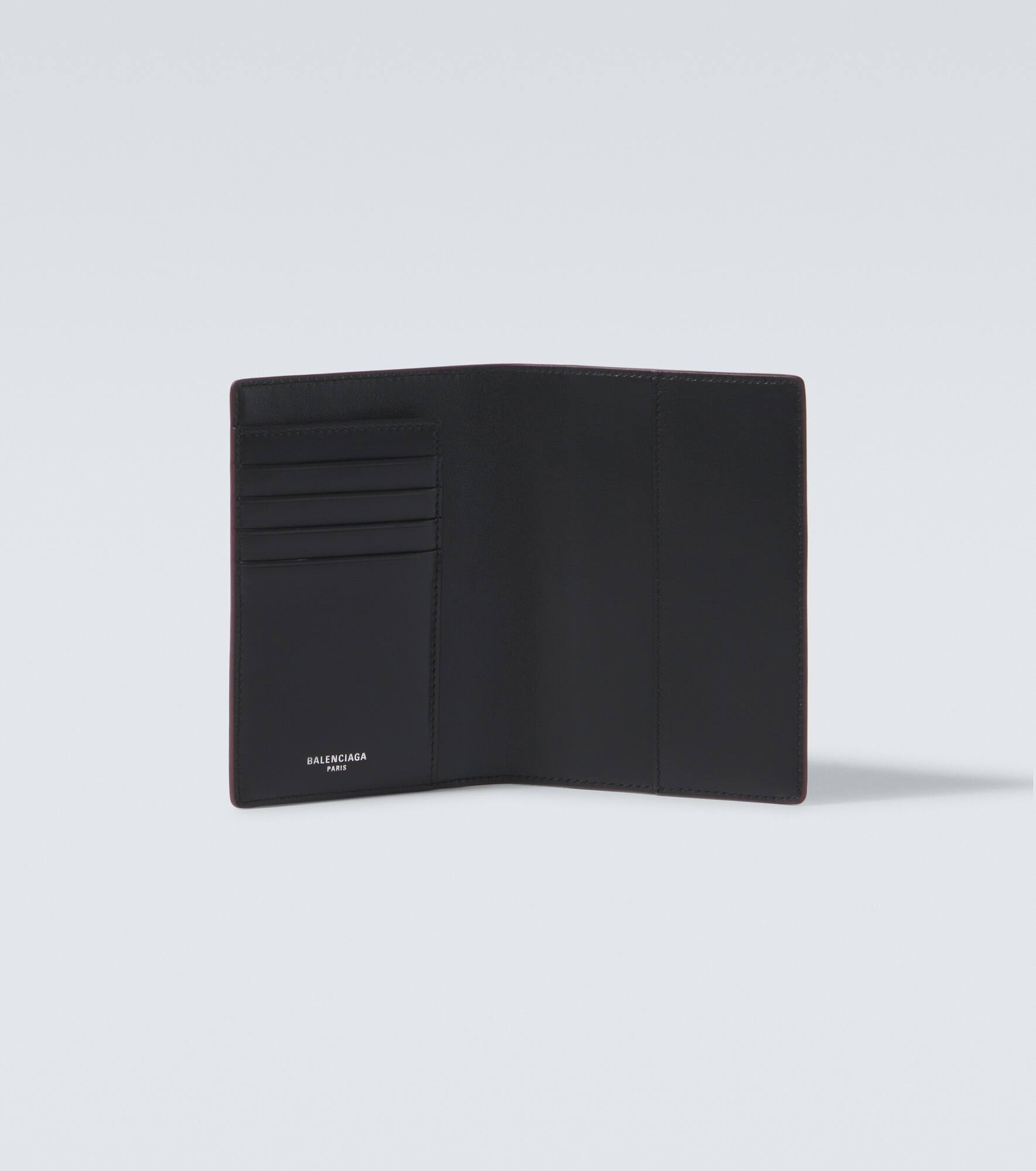 Logo leather passport holder - 3