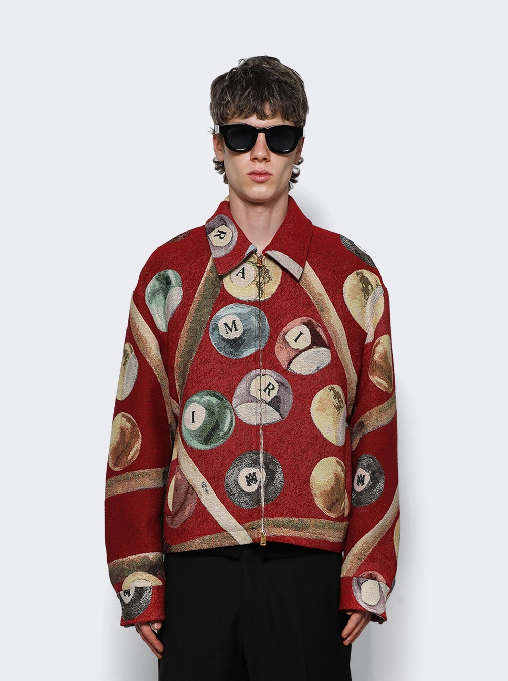 Billiards Tapestry Blouson Deep Red - 3