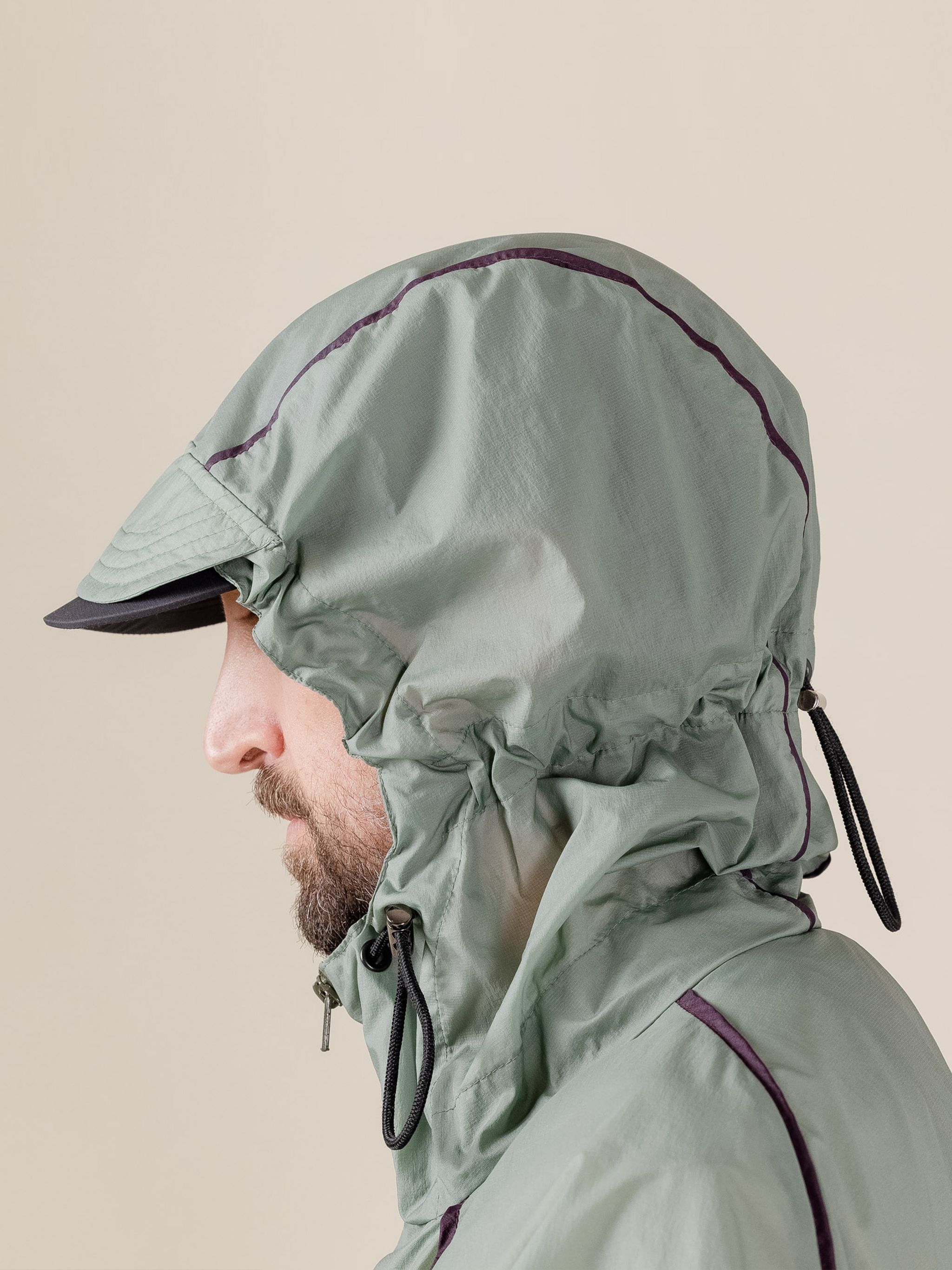 THIS THING OF OURS | FLORA TROPIC GREEN TAPED WINDBREAKER - 5