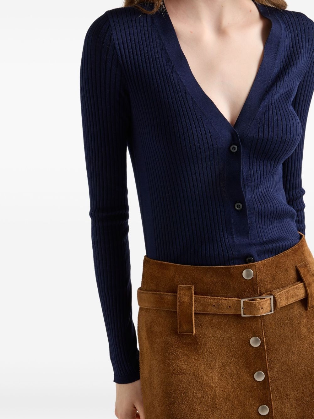 knitted cotton cardigan - 5