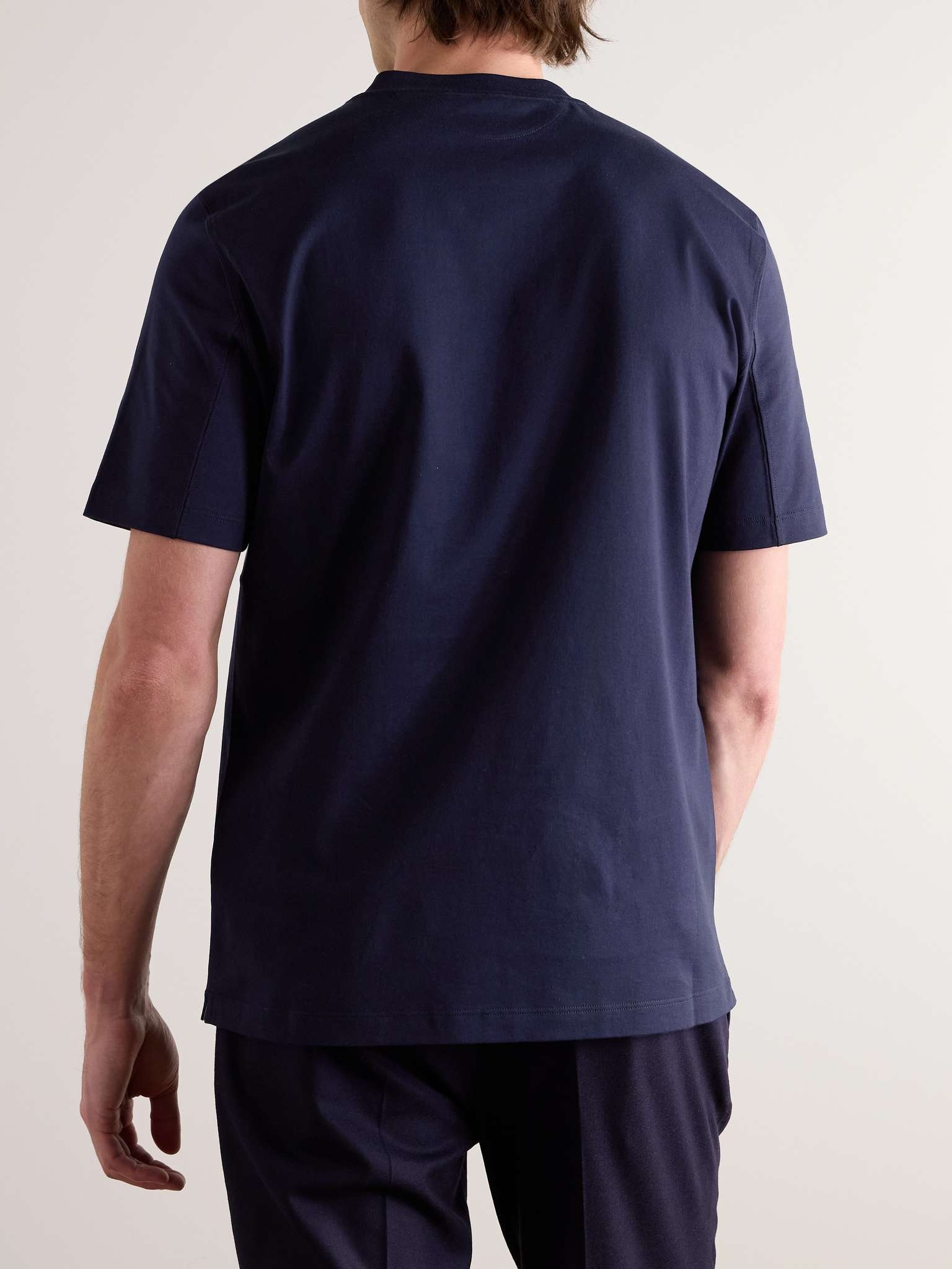 Layered Logo-Print Cotton-Jersey T-Shirt - 4