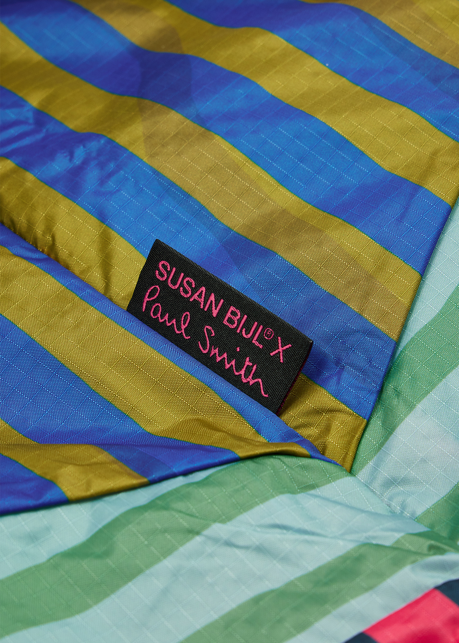 Susan Bijl x Paul Smith - Pink Mixed-Stripe 'The New Shopping Bag' Large - 3