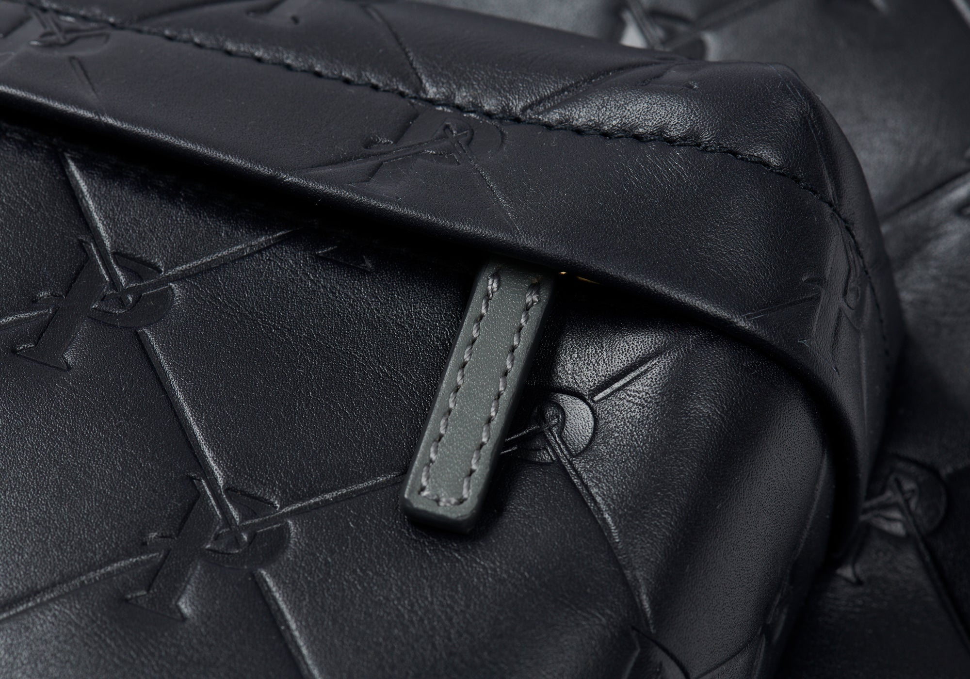 PAL-M-GRAM LEATHER BACKPACK MIDNIGHT BLUE - 6