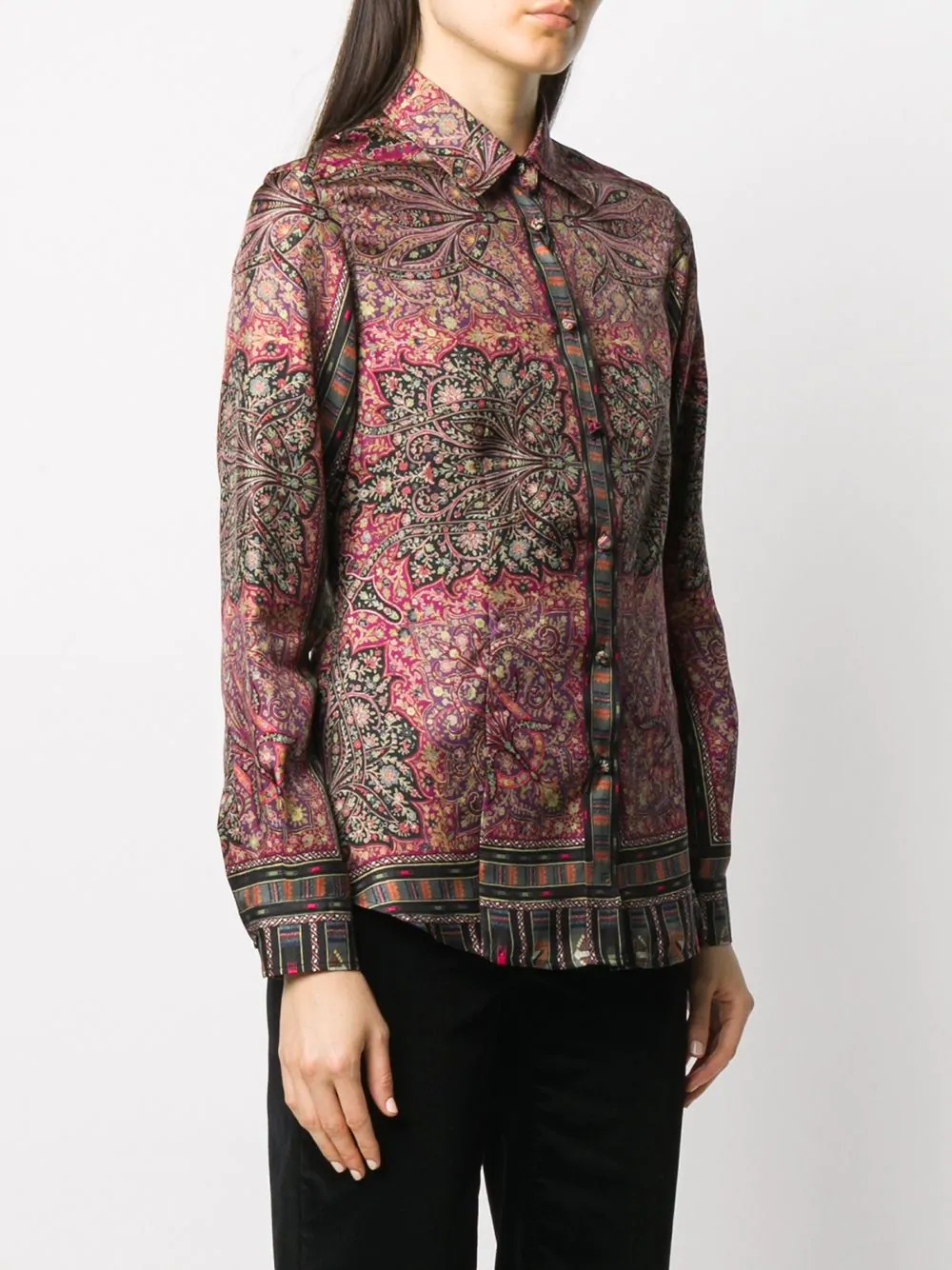 paisley long sleeve shirt - 3