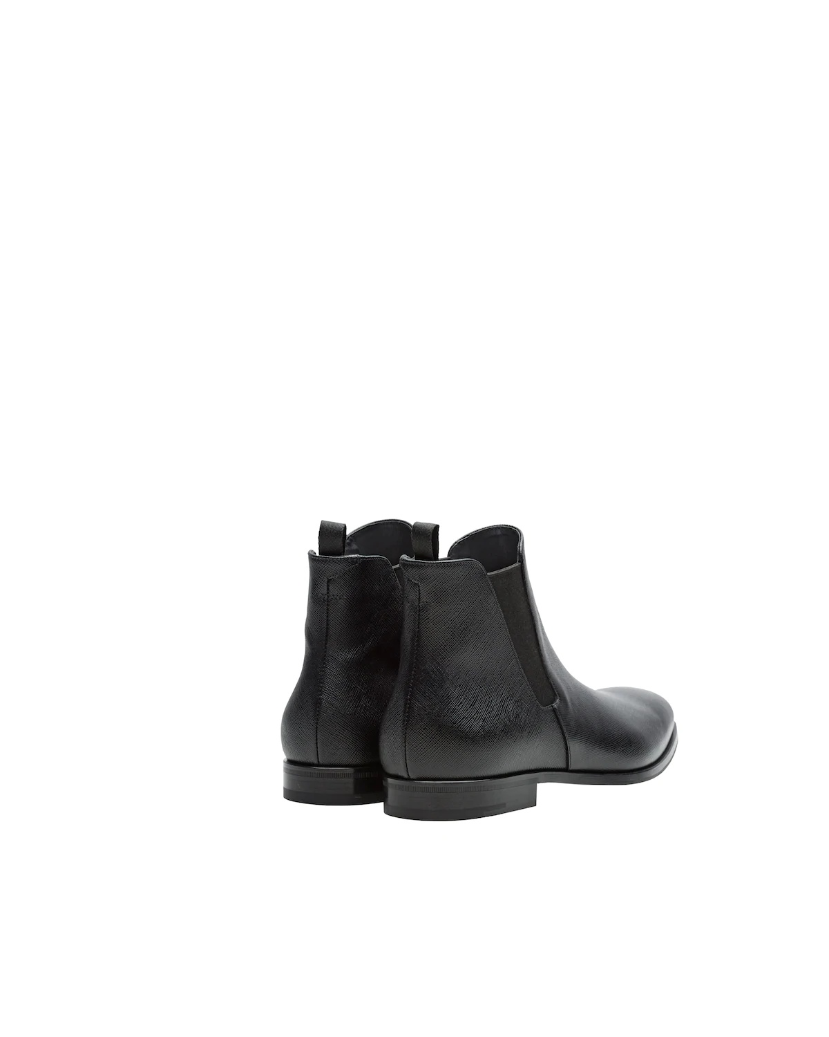 Saffiano Leather Booties - 4