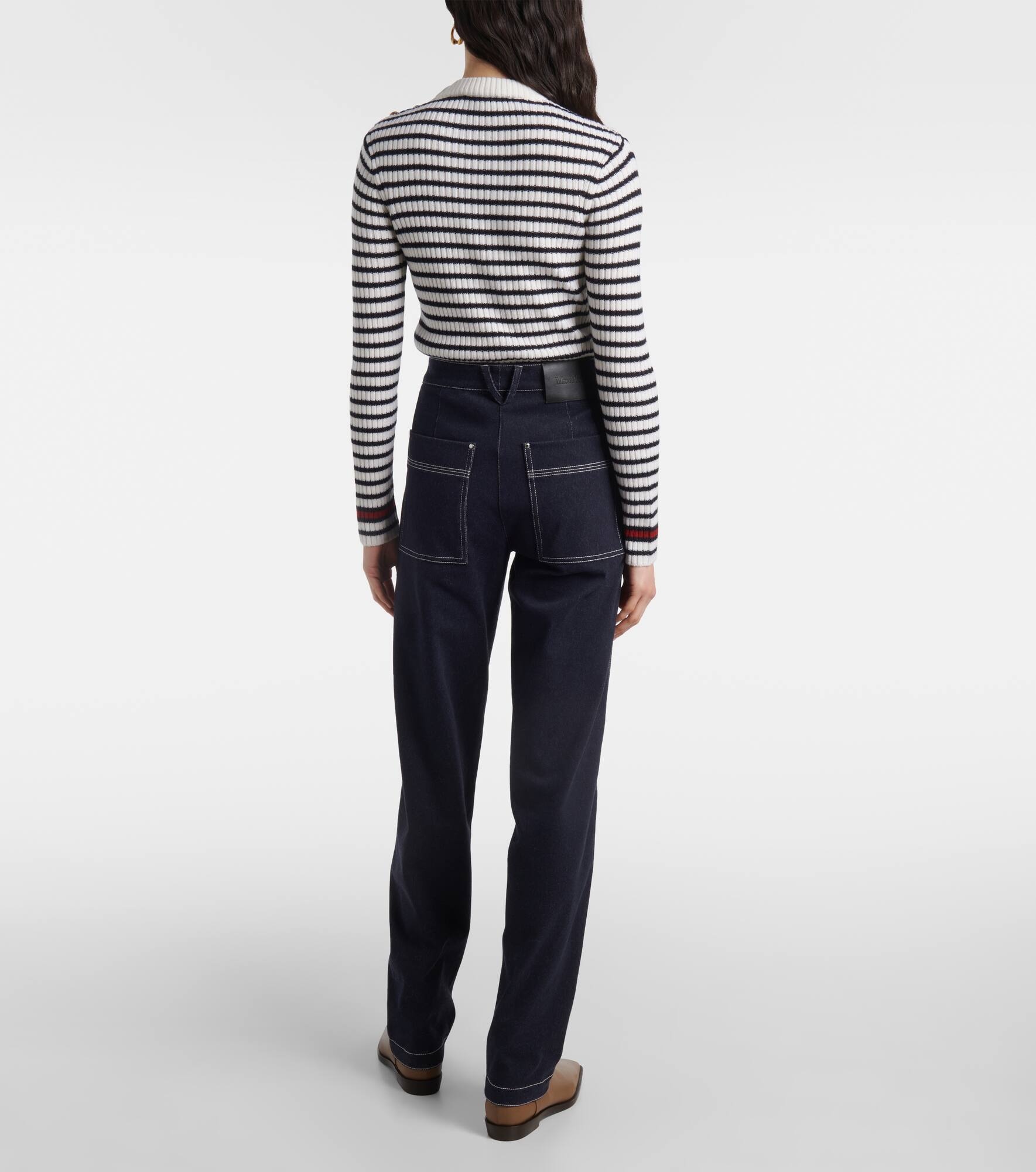 Zibello high-rise straight jeans - 3