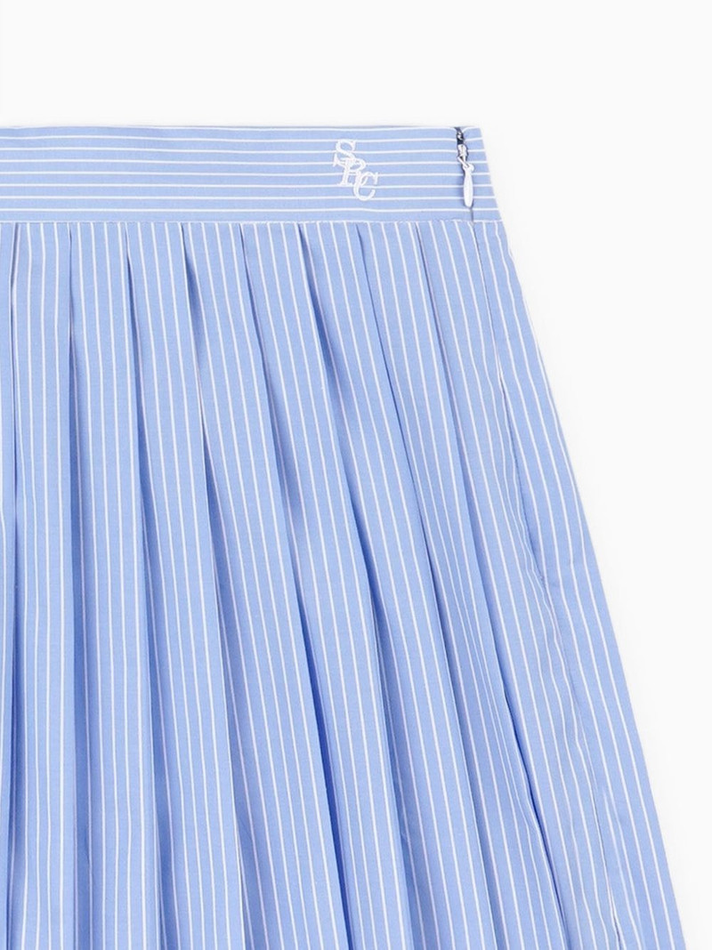 Sporty & Rich pleated striped mini skirt outlook
