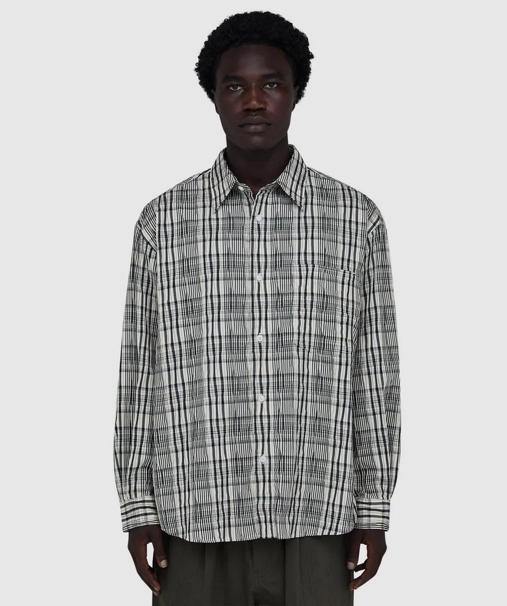 Gathered check shirt - 1